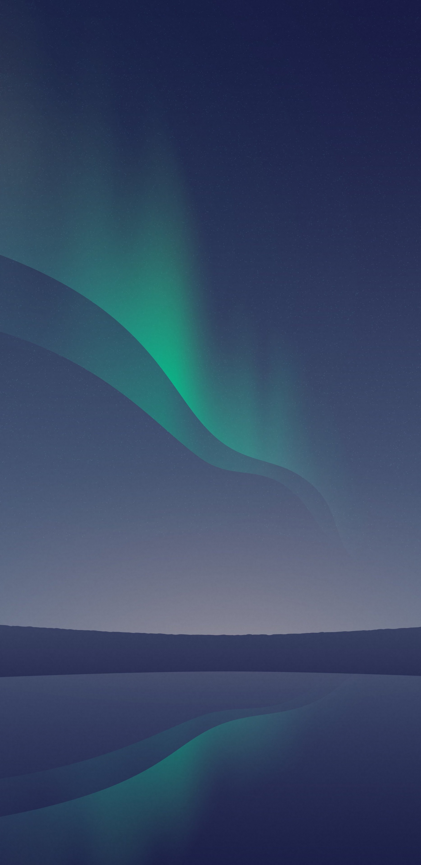 Aurora, Ios, Ambiente, Agua, Azure. Wallpaper in 1440x2960 Resolution