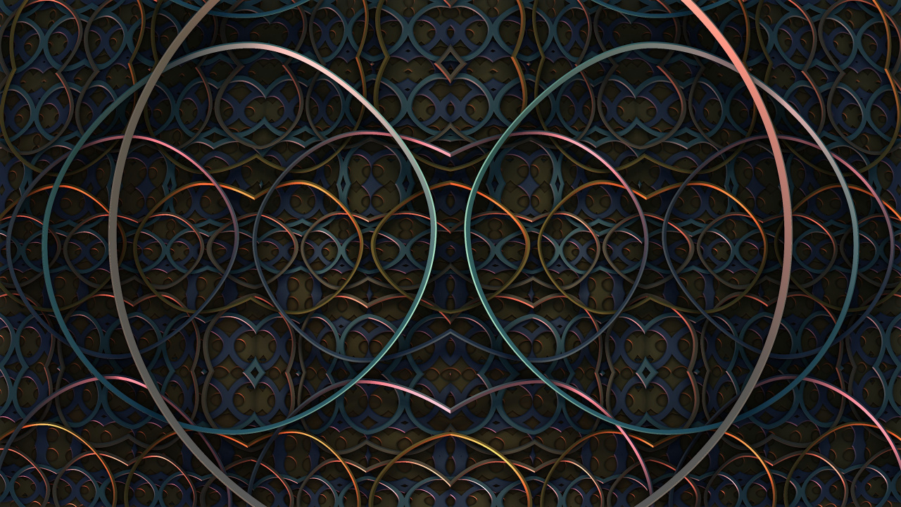 Fractales, Cercle, Conception, Arts Visuels, Symétrie. Wallpaper in 1280x720 Resolution
