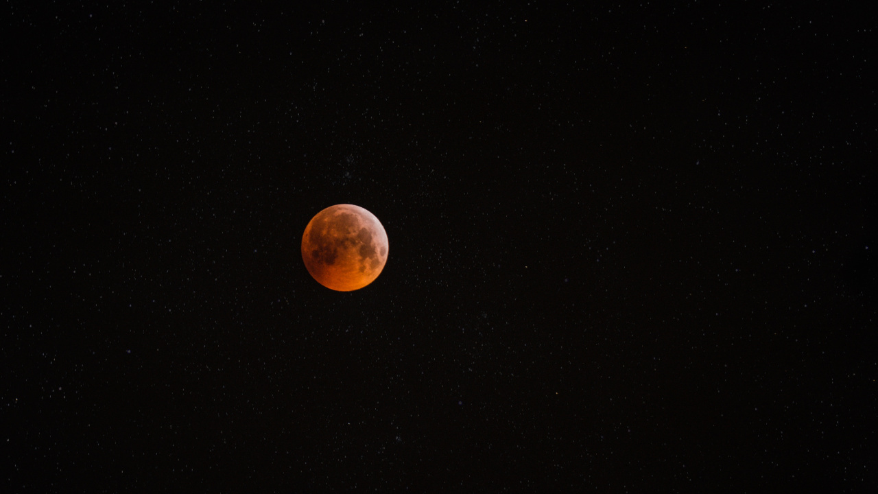 Luna Llena en el Cielo. Wallpaper in 1280x720 Resolution