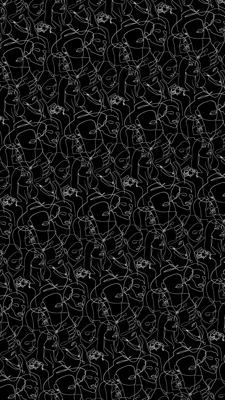 Arts Visuels, Noir et Blanc, Conception, Gris, Motif. Wallpaper in 750x1334 Resolution
