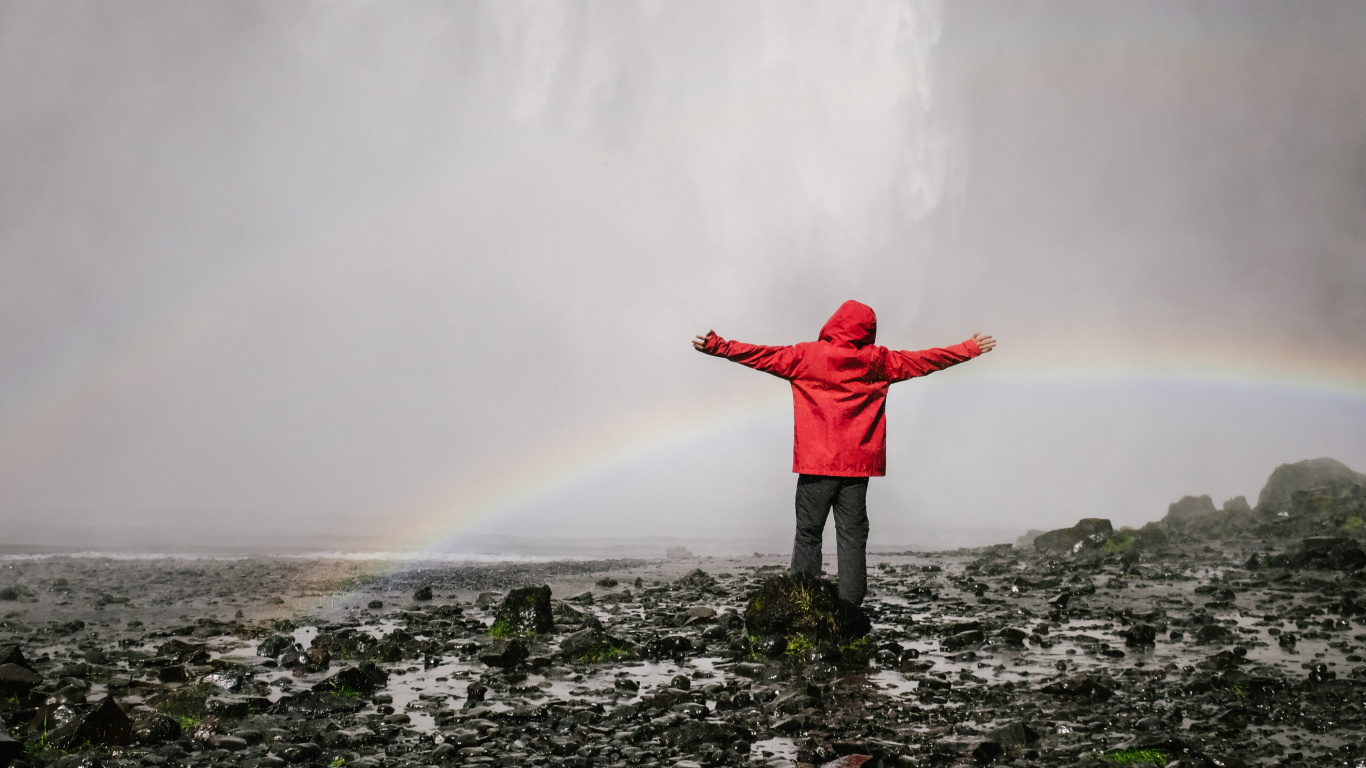 Waterfall, Water, Nature, Adventure, Water Feature. Wallpaper in 1366x768 Resolution