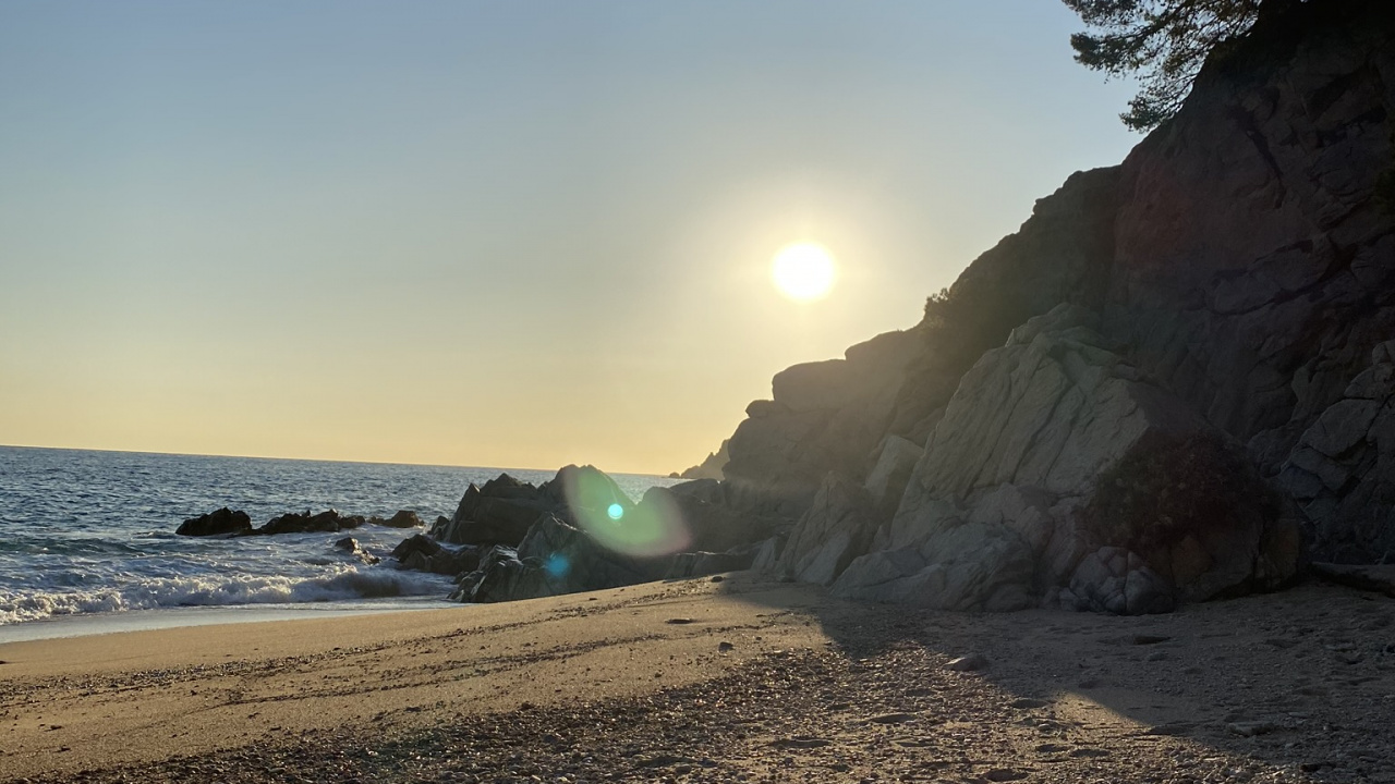 大海, 太阳, 海岸, 岸边, 沙 壁纸 1280x720 允许