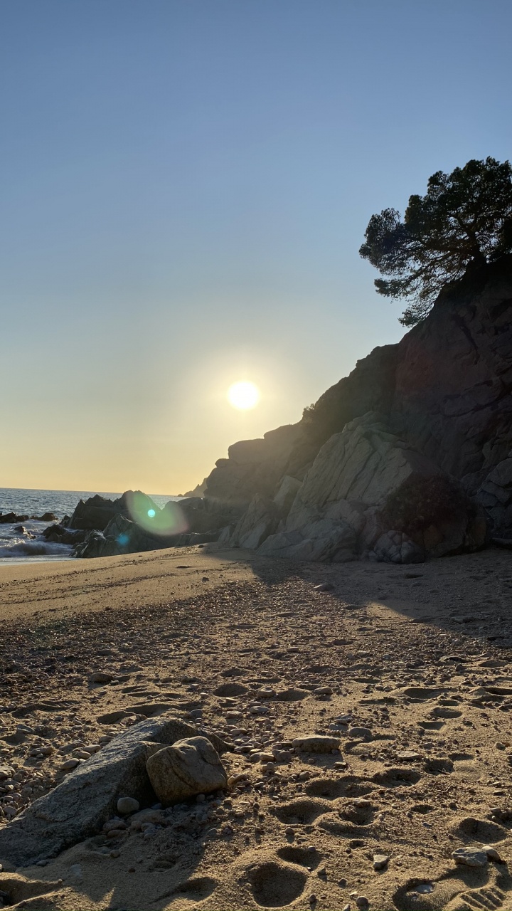 Mar, Sol, Costa, Orilla, Arena. Wallpaper in 720x1280 Resolution