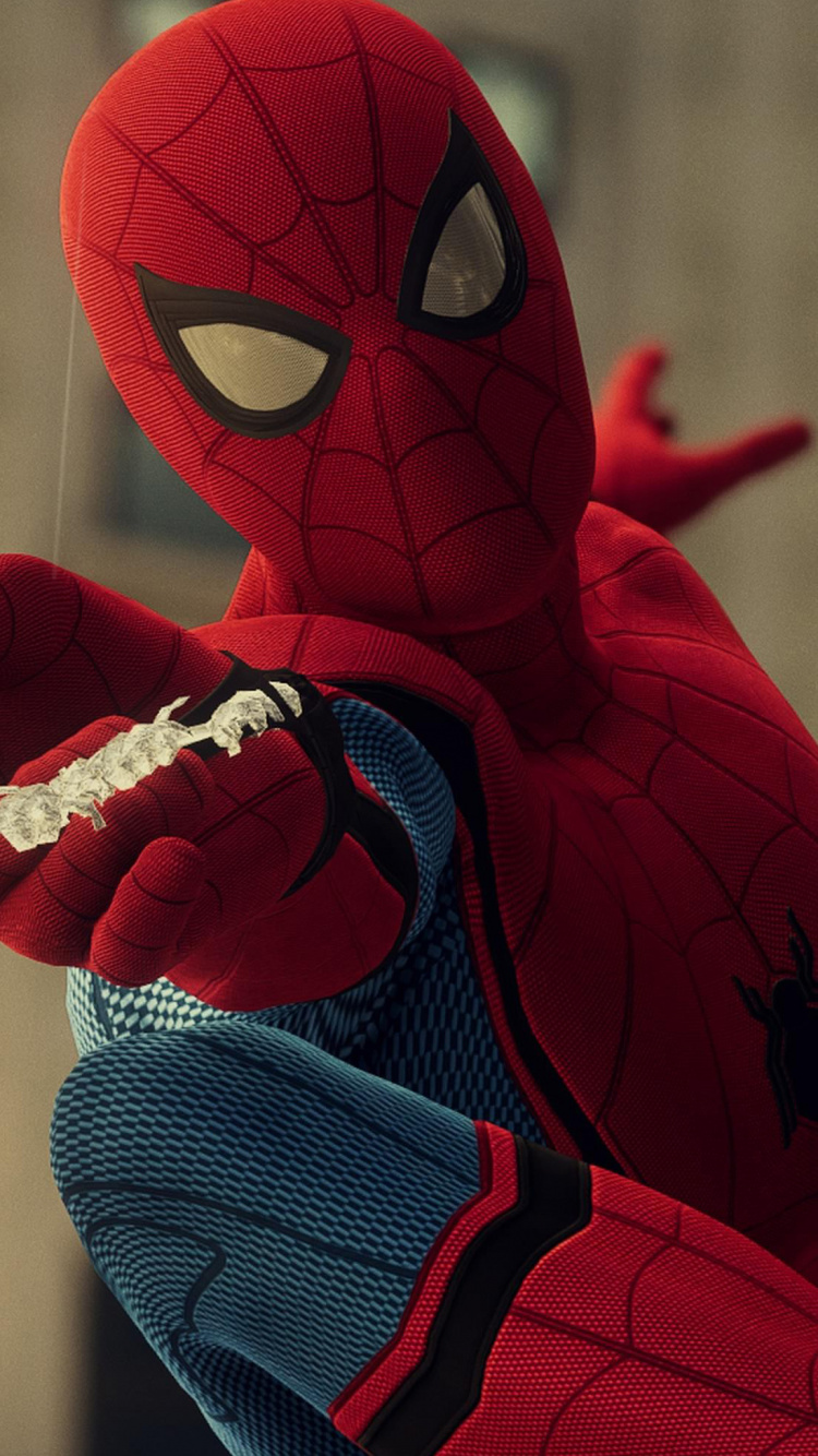 Spider-man, Insomniac Games, Superhero, Carmine, Textile. Wallpaper in 750x1334 Resolution