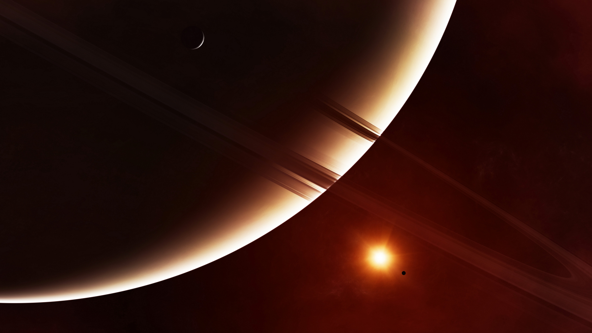 环系统, 土星, 这个星球, 天文学对象, 光 壁纸 1920x1080 允许