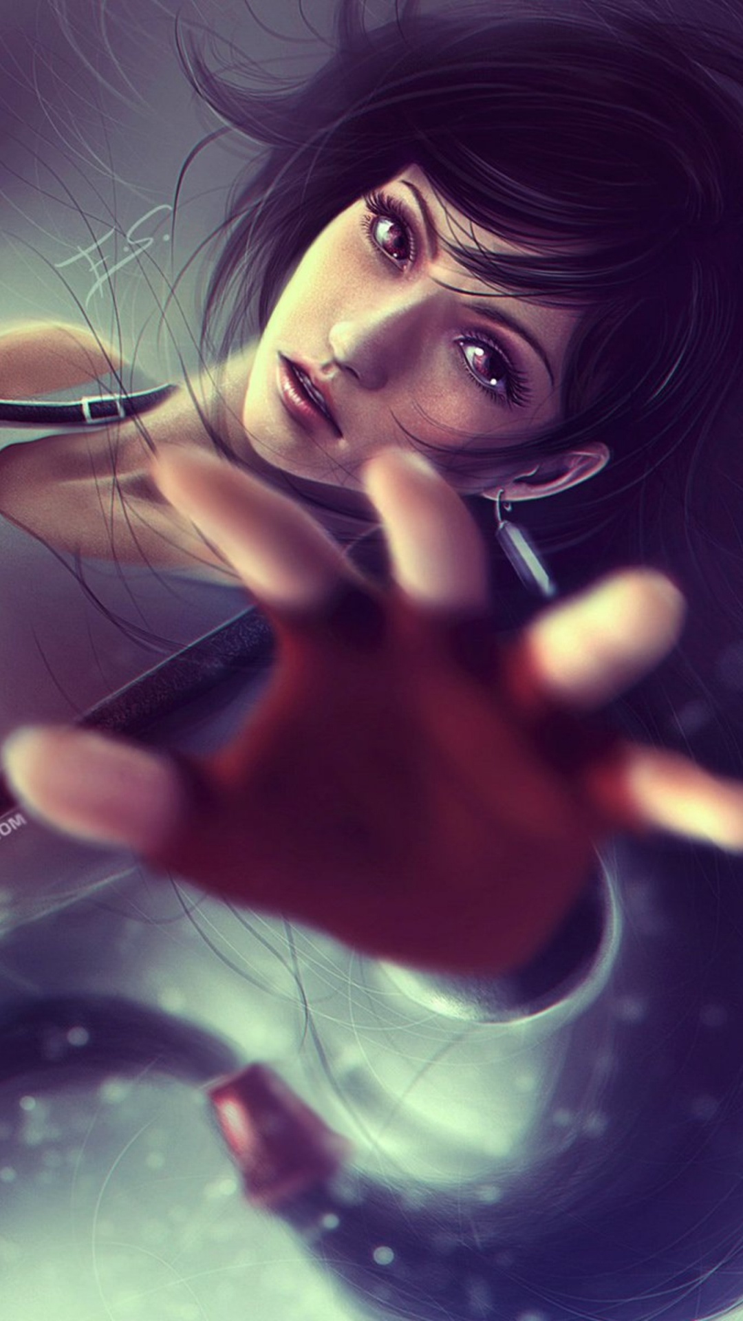 Tifa Lockhart, Final Fantasy VII-Remake, Cool, Hand, Lens Flare. Wallpaper in 1080x1920 Resolution