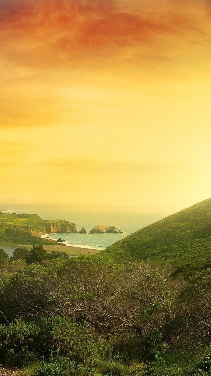 性质, 高地, 天空, 安装的风景, 阳光 壁纸 720x1280 允许