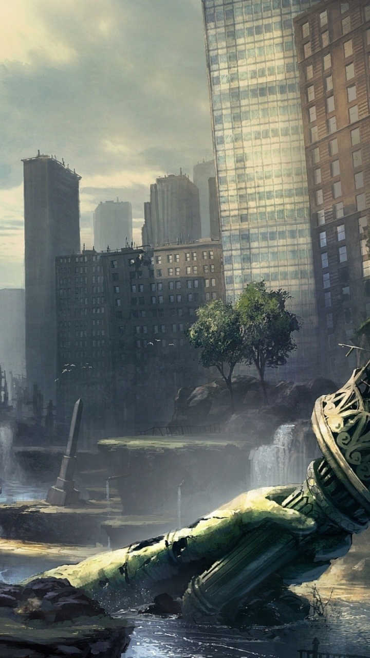 Hombre Montando a Caballo Estatua en el Medio de la Ciudad. Wallpaper in 720x1280 Resolution