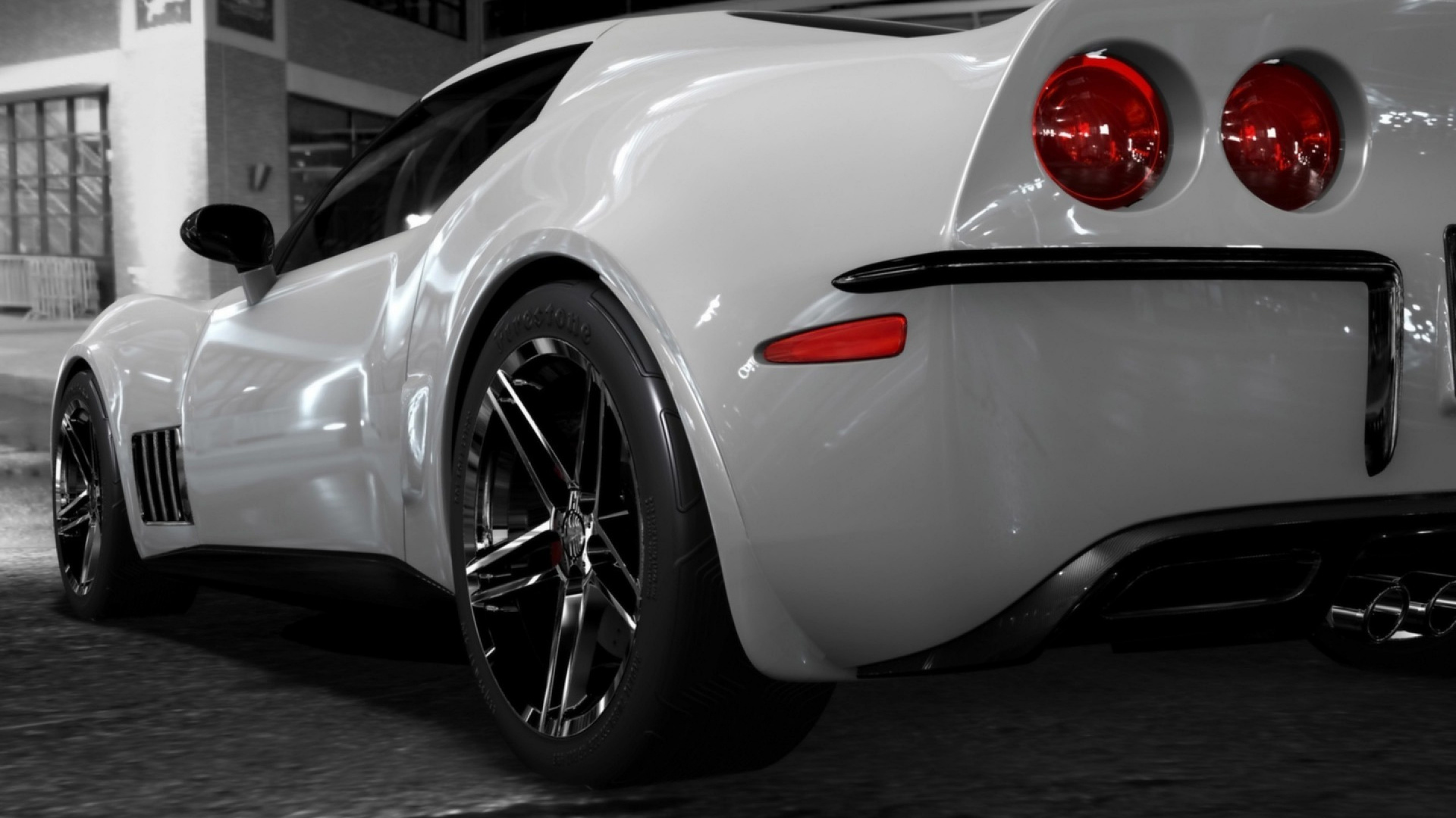 Porsche 911 Blanco Estacionado en la Calle. Wallpaper in 1920x1080 Resolution