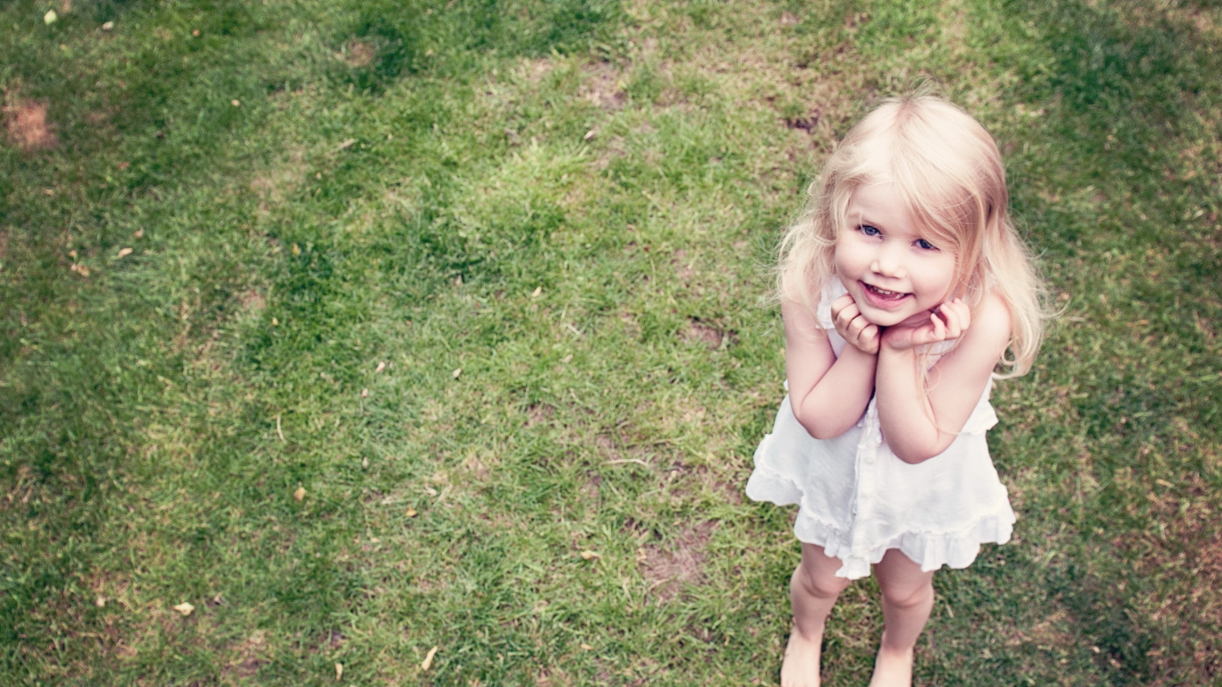 Child, Lawn, Infant, Plant, Spirit. Wallpaper in 1366x768 Resolution