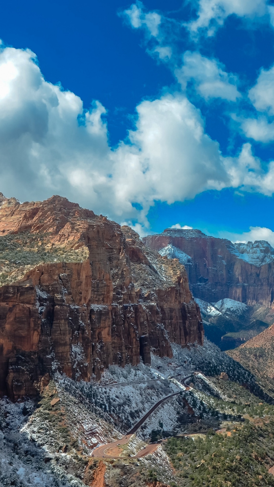Brown Rocky Mountain Under Blue Sky During Daytime. Wallpaper in 1080x1920 Resolution