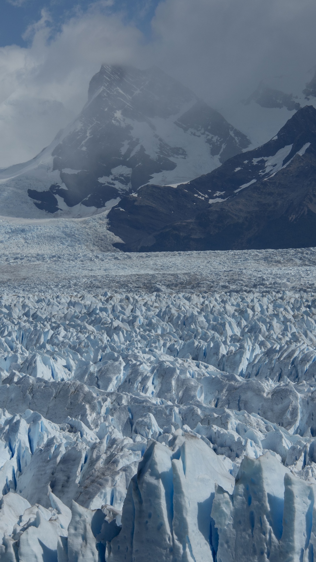 冰川, 冰山, 冰川湖, 多山的地貌, 冰川地貌 壁纸 1080x1920 允许