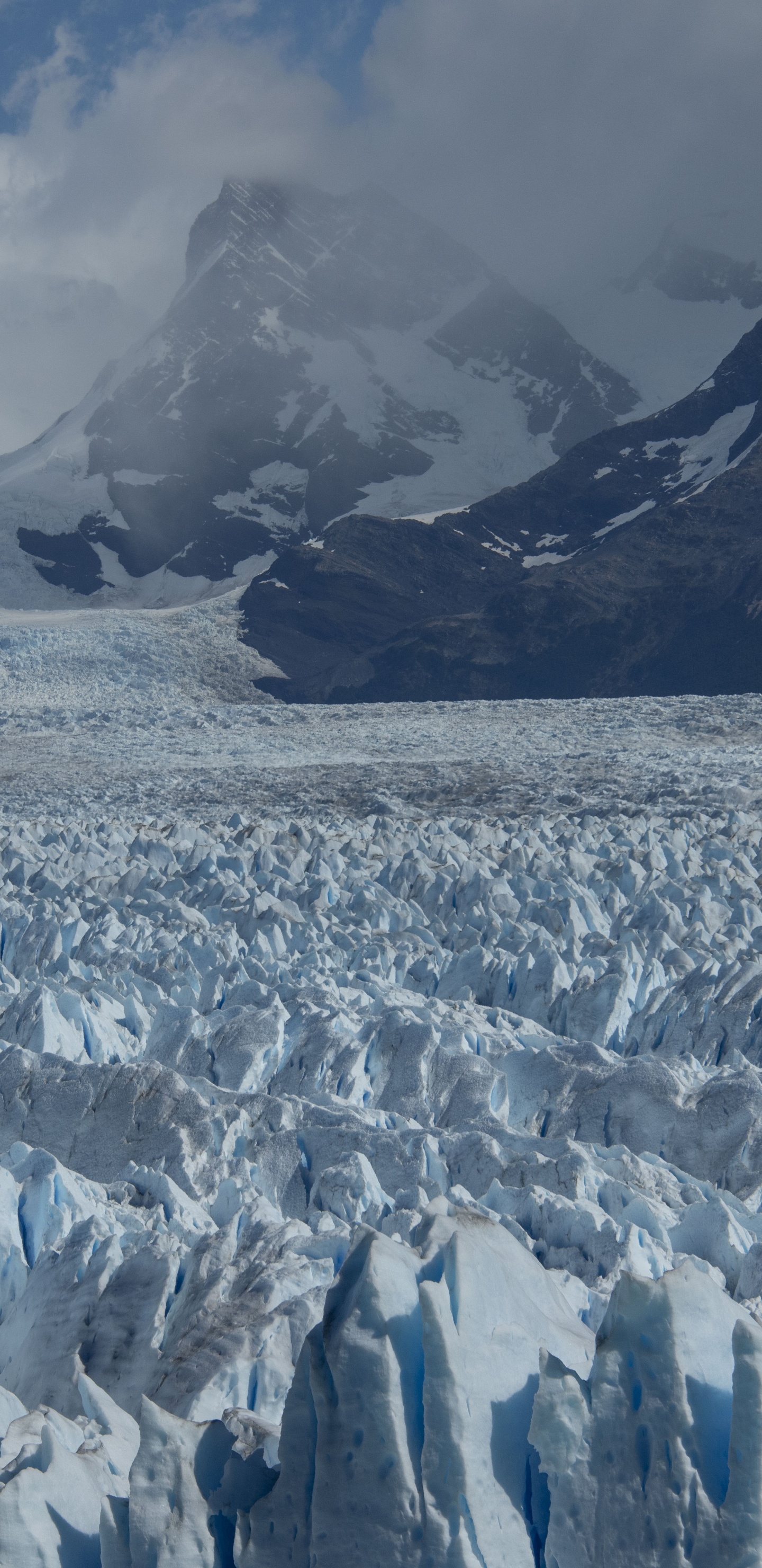 Gletscher, Eisberg, Gletschersee, Bergigen Landschaftsformen, Gletscher-landform. Wallpaper in 1440x2960 Resolution