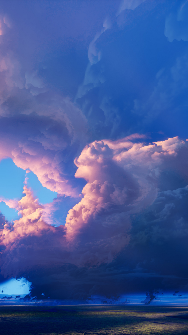 教程, 气氛, 生态区, Azure, 紫色的 壁纸 750x1334 允许