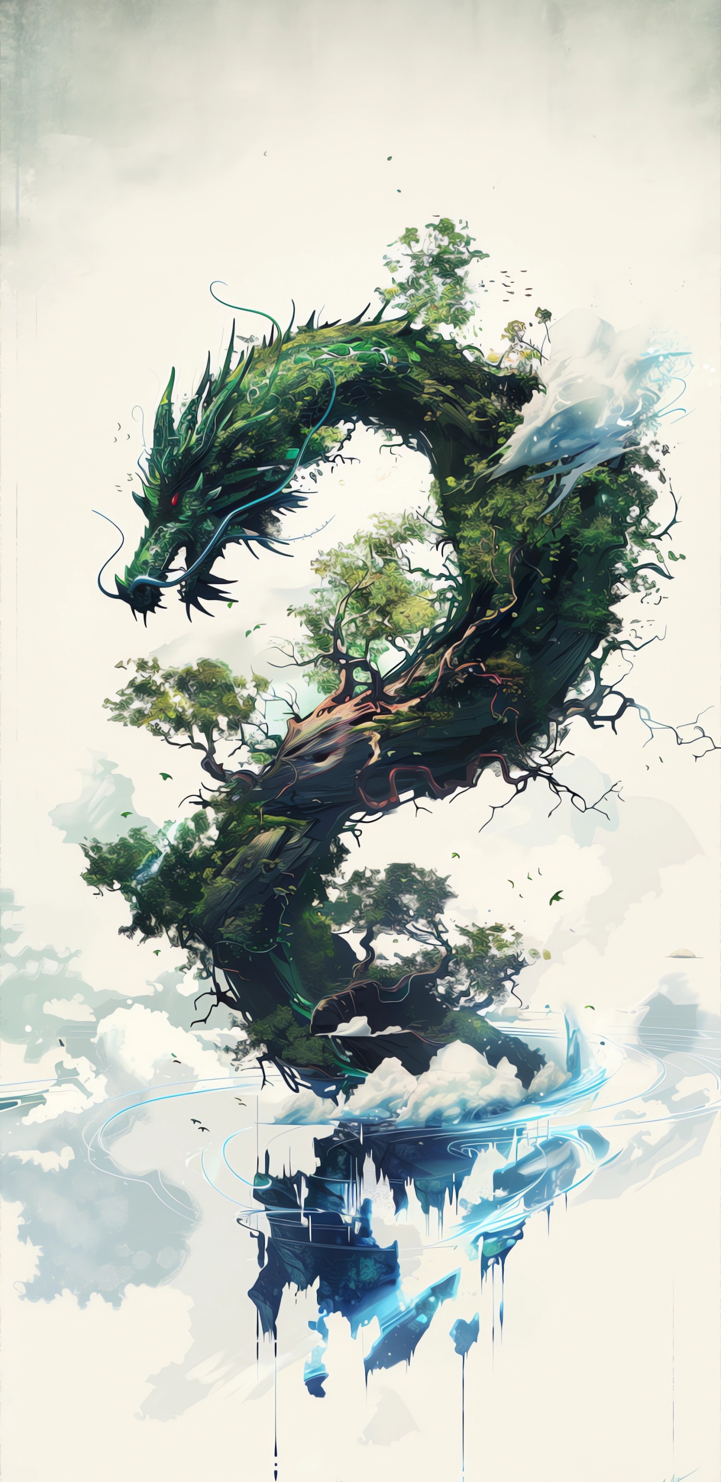 Evergreen, 视觉艺术, 水资源, 液体, 自然景观 壁纸 1440x2960 允许