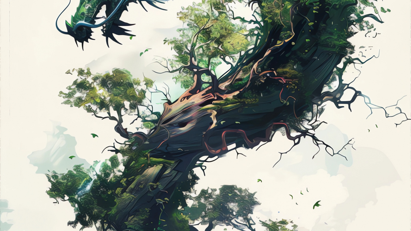 Immergrün, Visual Arts, Malerei, Wasserressourcen, Naturlandschaft. Wallpaper in 1366x768 Resolution