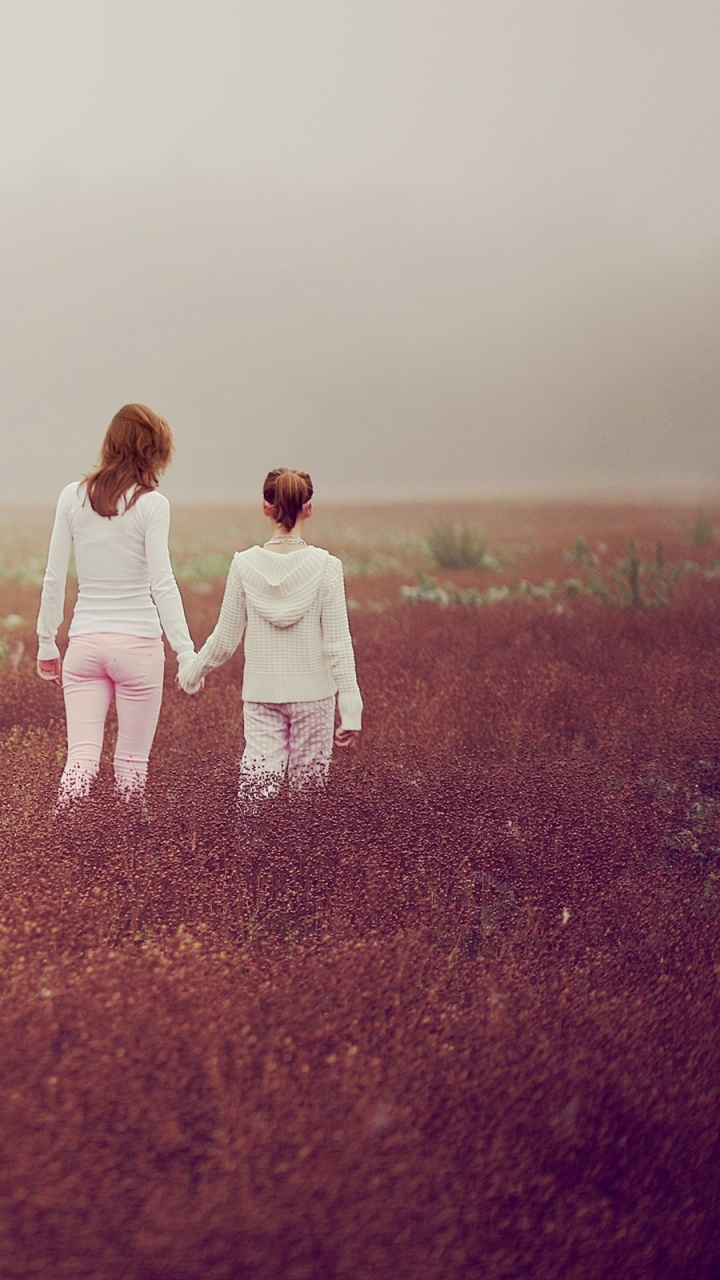 女儿, 早上, 女人, 婴儿, 女孩 壁纸 720x1280 允许