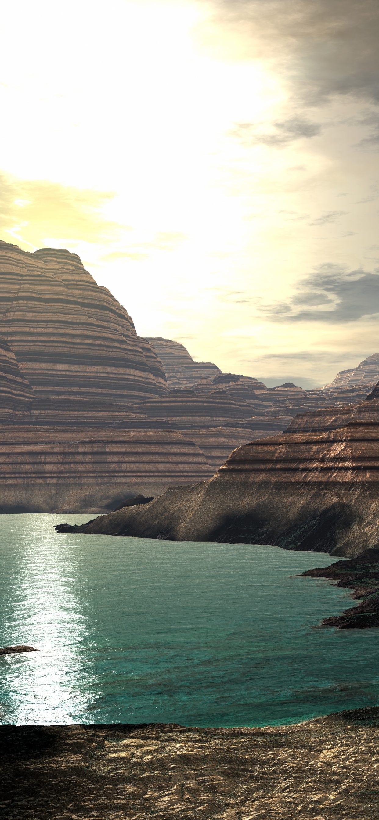 反射, 荒地, 手持设备, 高地, 荒野 壁纸 1242x2688 允许