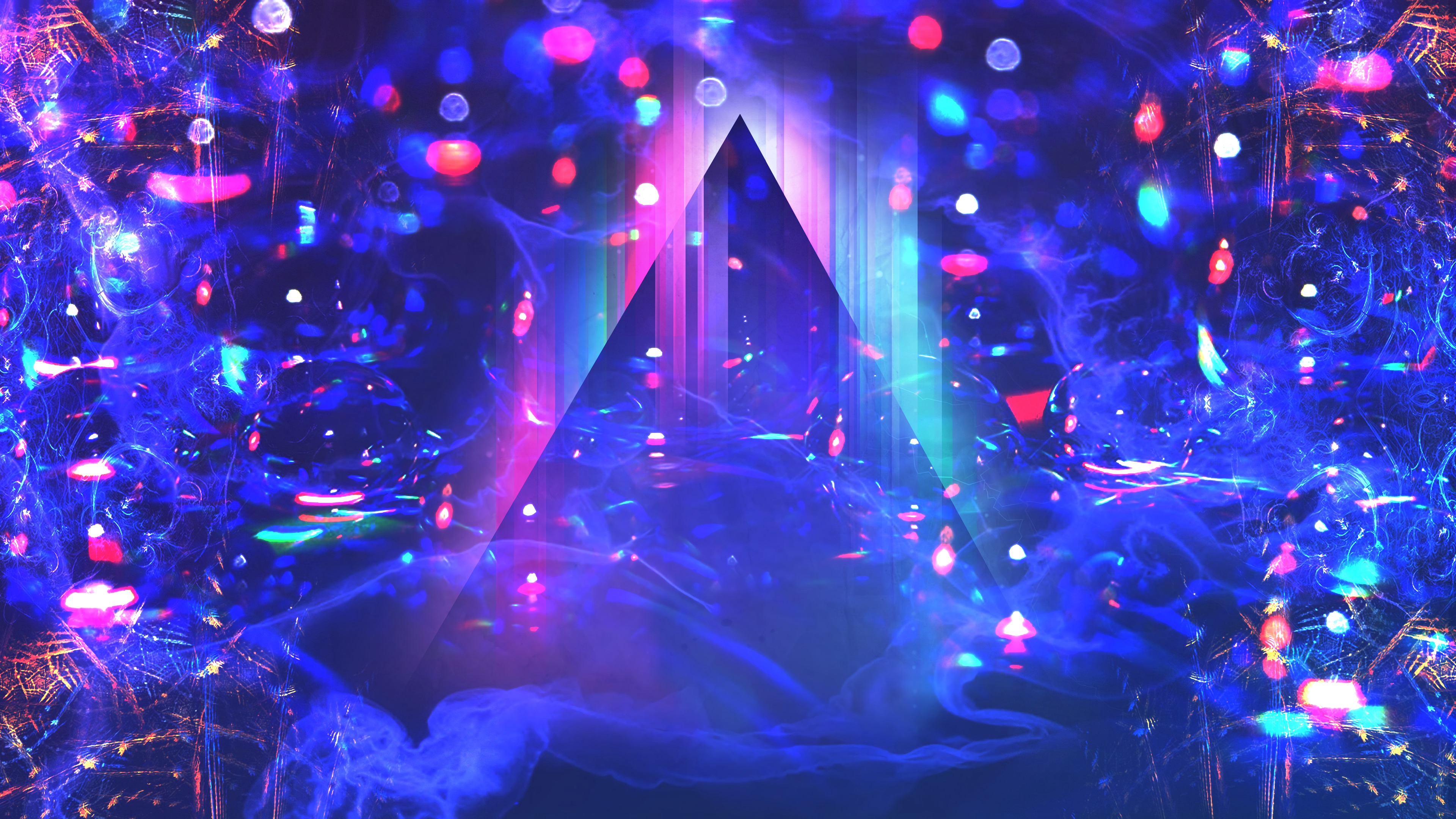 Luces Moradas y Rosas Con Luces Moradas. Wallpaper in 3840x2160 Resolution