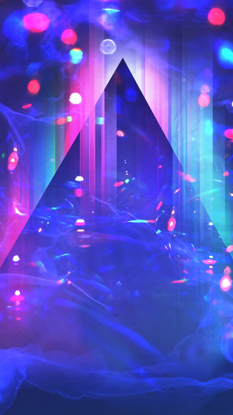 Lumières Violettes et Roses Avec Des Lumières Violettes. Wallpaper in 750x1334 Resolution