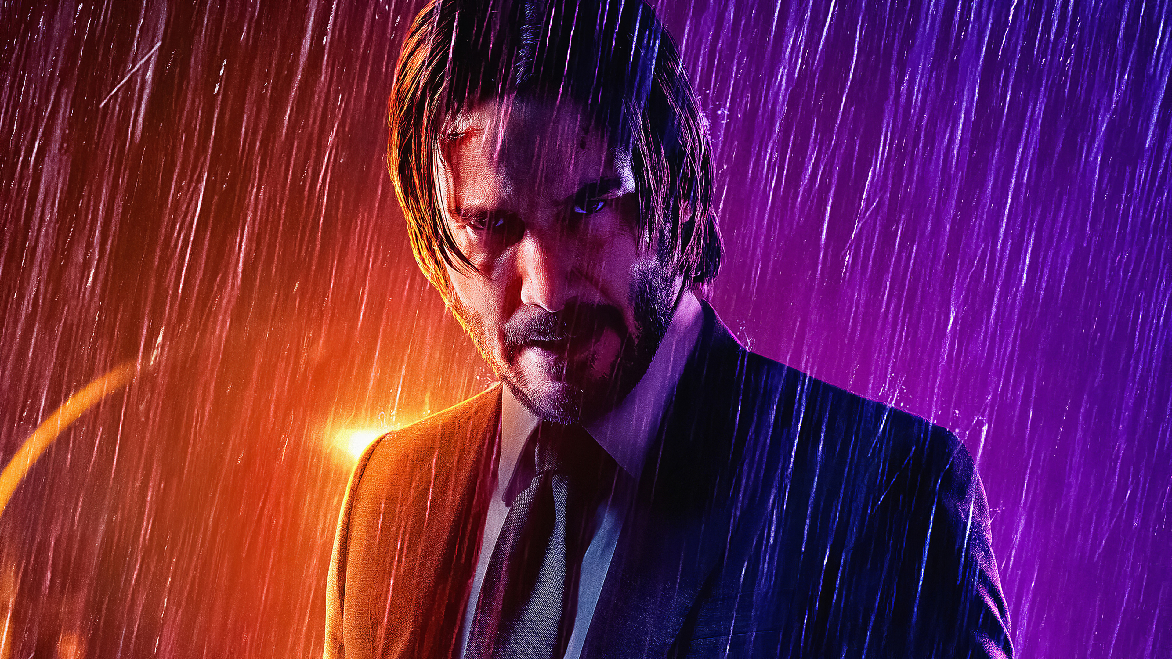 John Wick, Lionsgate, Coiffure, Front, Sourcil. Wallpaper in 3840x2160 Resolution