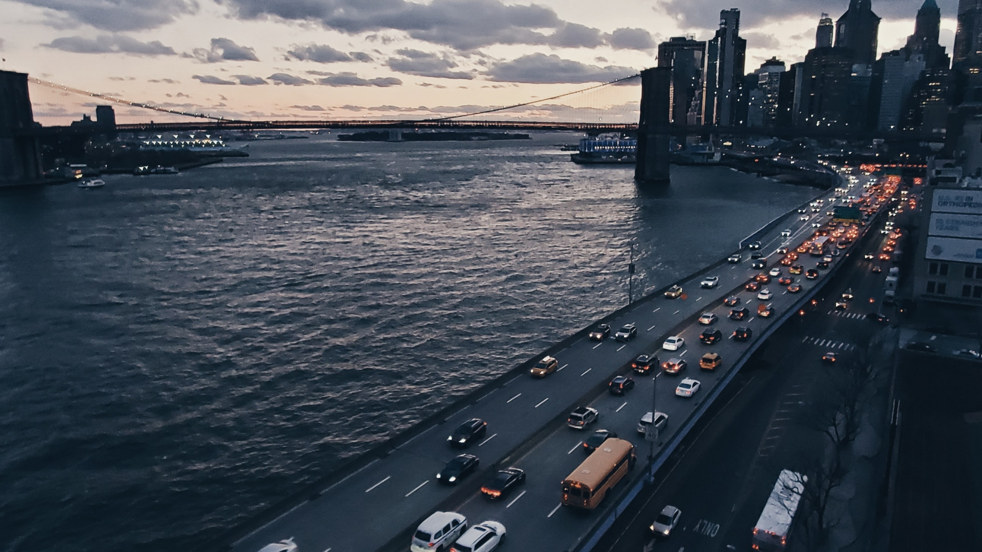 Cloud, Water, Cars, Building, Body of Water. Wallpaper in 1920x1080 Resolution