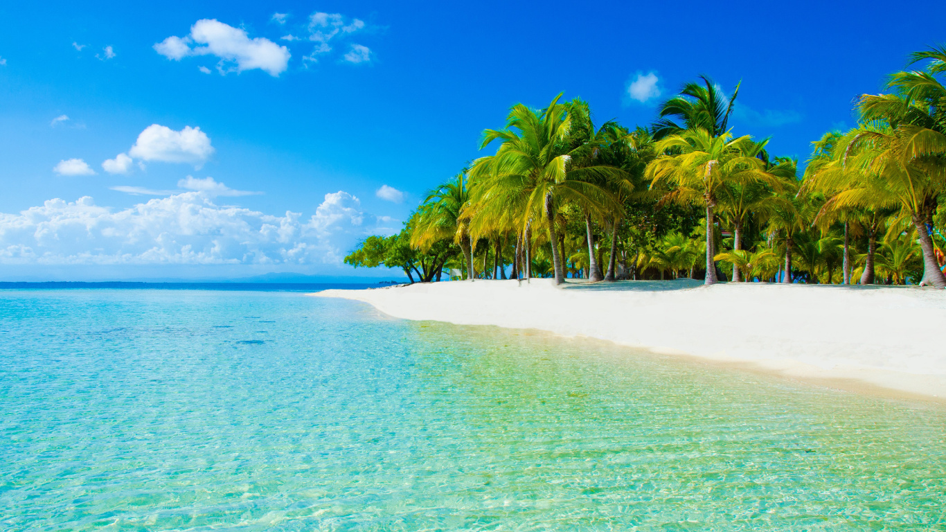 度假村, 热带地区, 大海, 海洋, 加勒比 壁纸 1366x768 允许