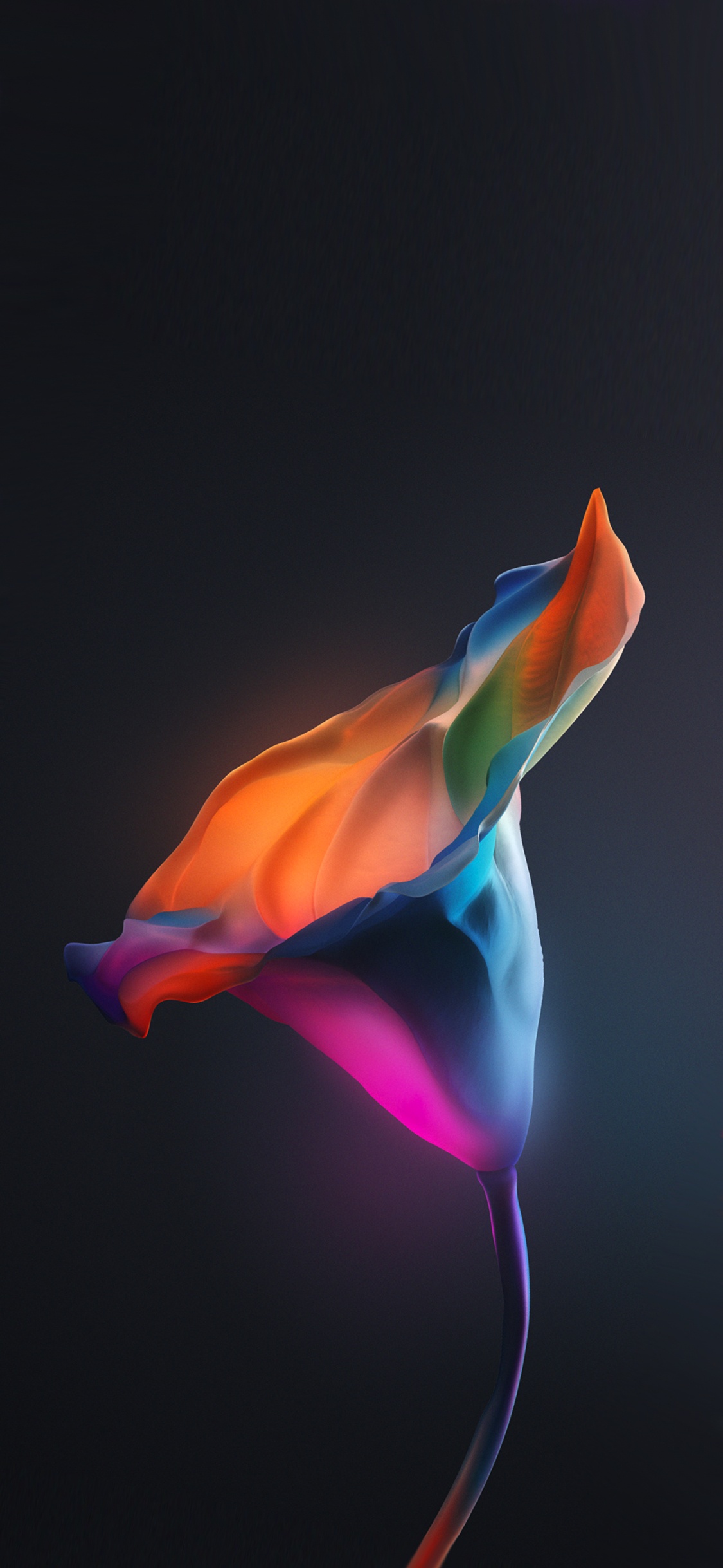 Licht, Farbigkeit, Purpur, Veilchen, Electric Blue. Wallpaper in 1125x2436 Resolution