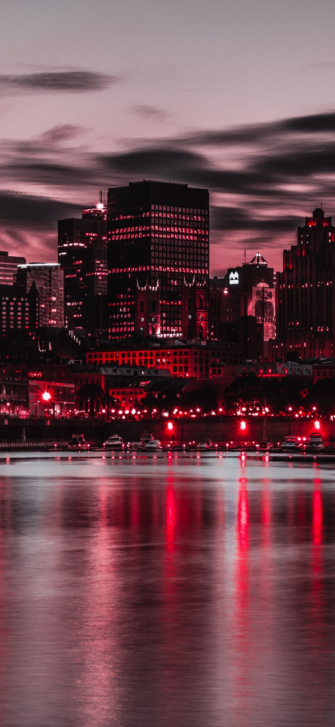 Bootleggers, Montreal, Water, Cloud, Building. Wallpaper in 1125x2436 Resolution