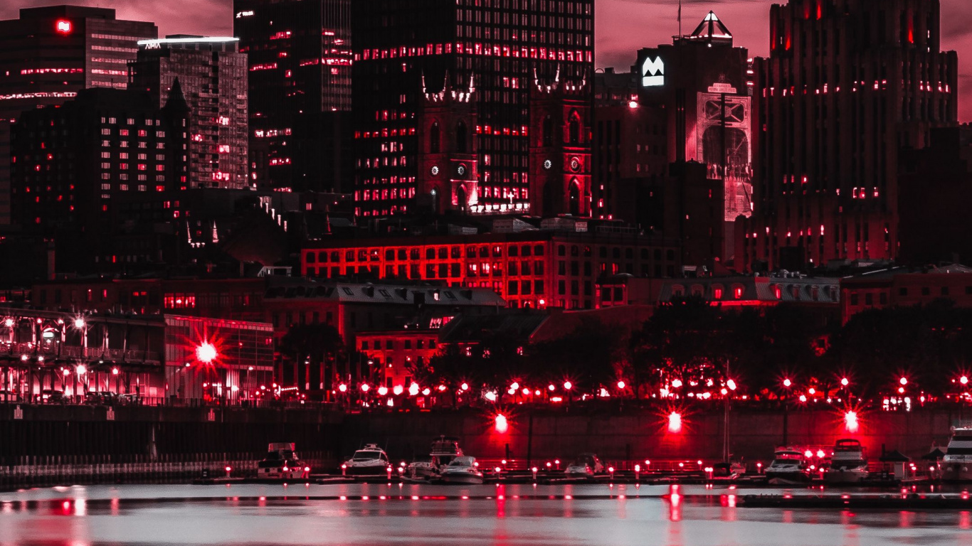 Bootleggers, Montreal, Water, Cloud, Building. Wallpaper in 1366x768 Resolution