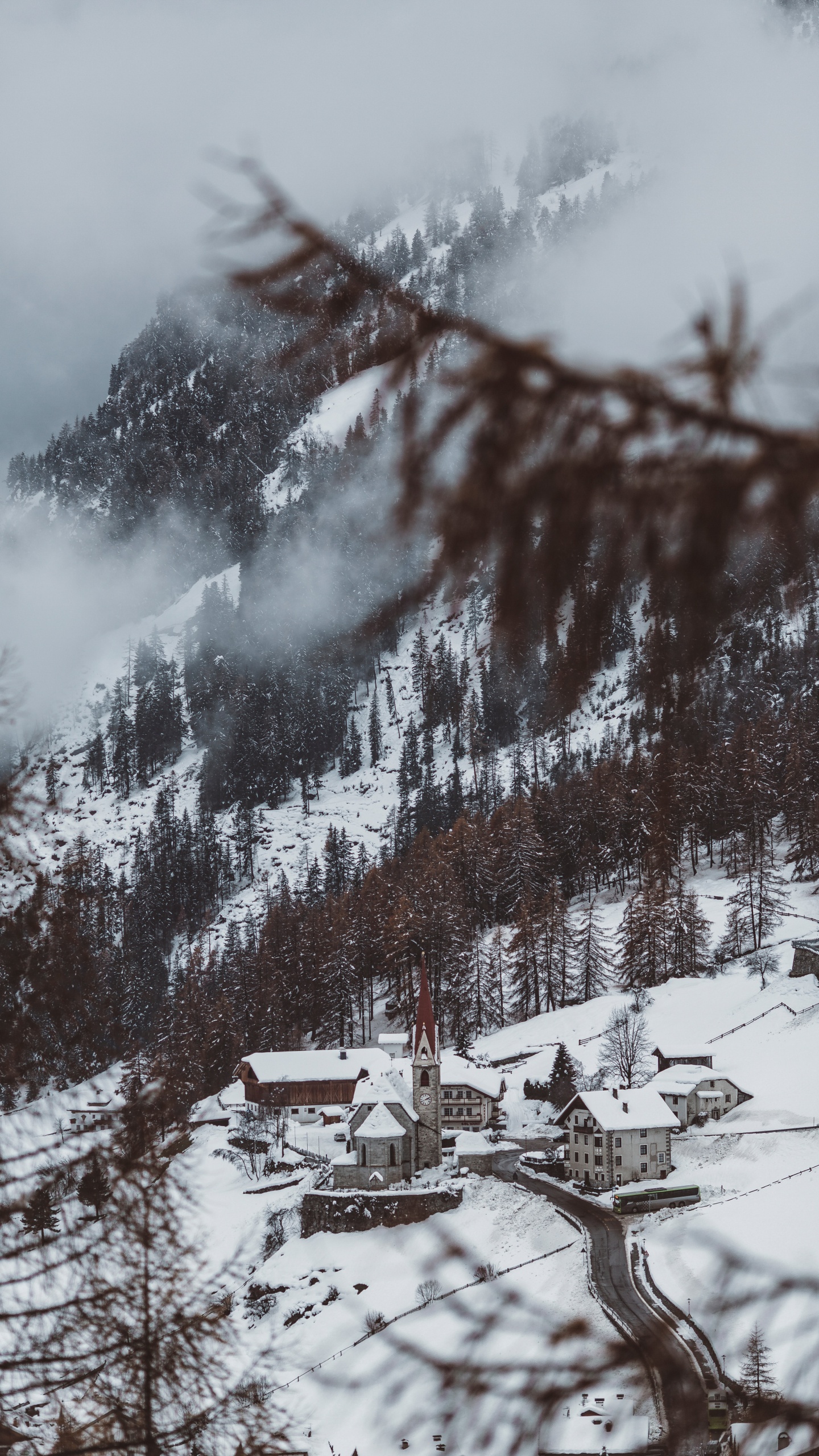 Hiver, Neige, Eau, Paysage Naturel, Congélation. Wallpaper in 1440x2560 Resolution