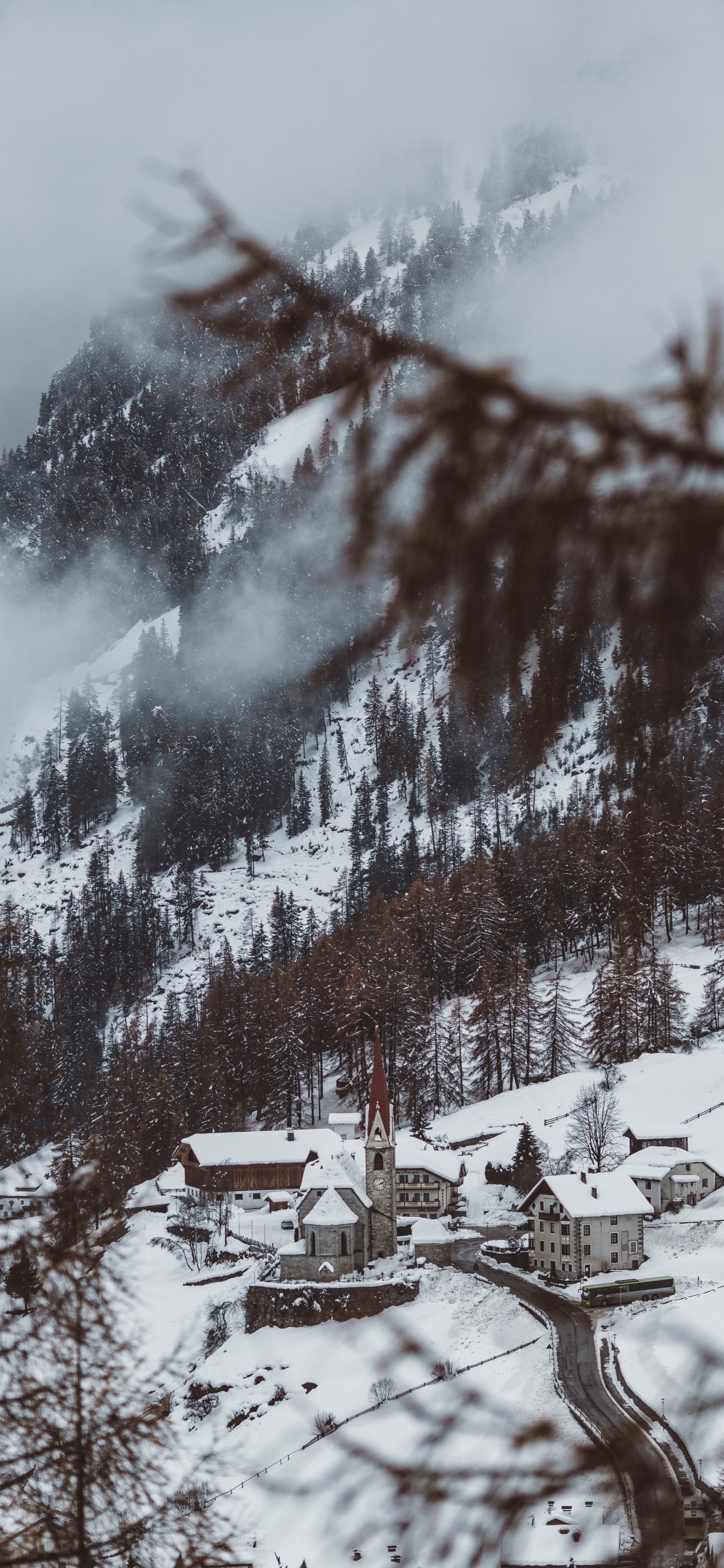 Winter, Schnee, Baum, Wasser, Naturlandschaft. Wallpaper in 1242x2688 Resolution