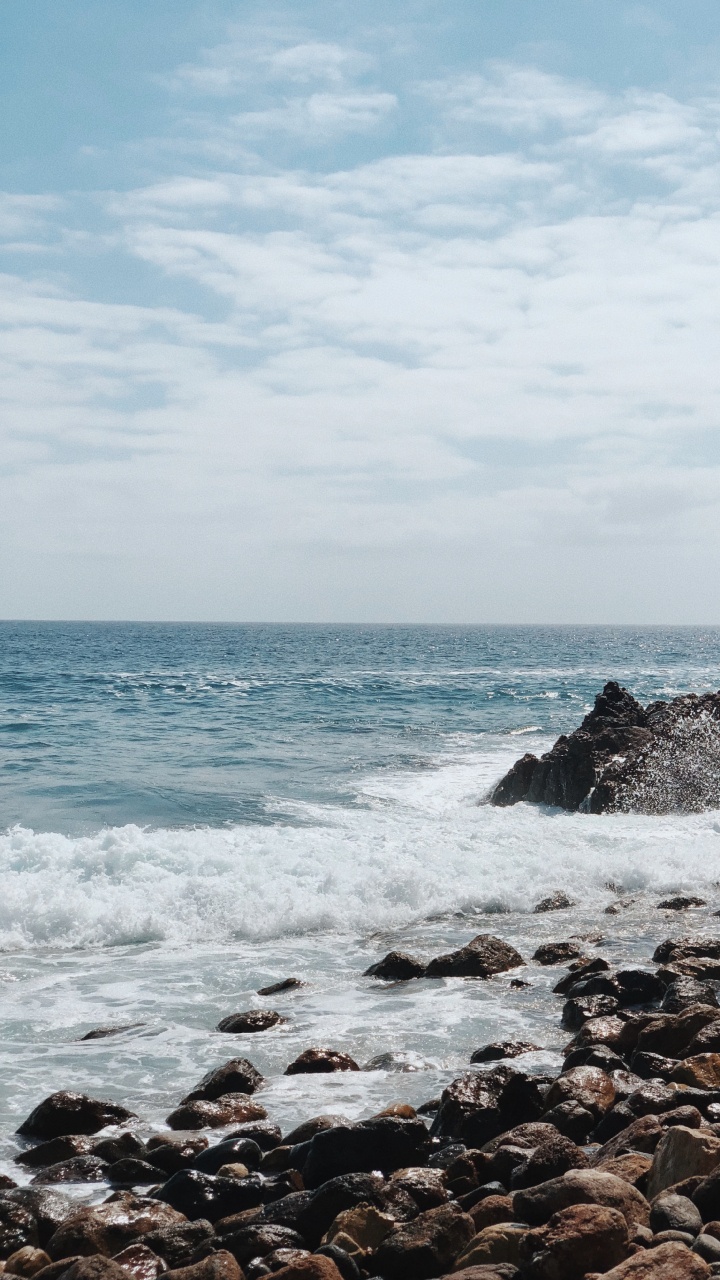 Mar, Costa, Agua, Promontorio, Cuerpo de Agua. Wallpaper in 720x1280 Resolution