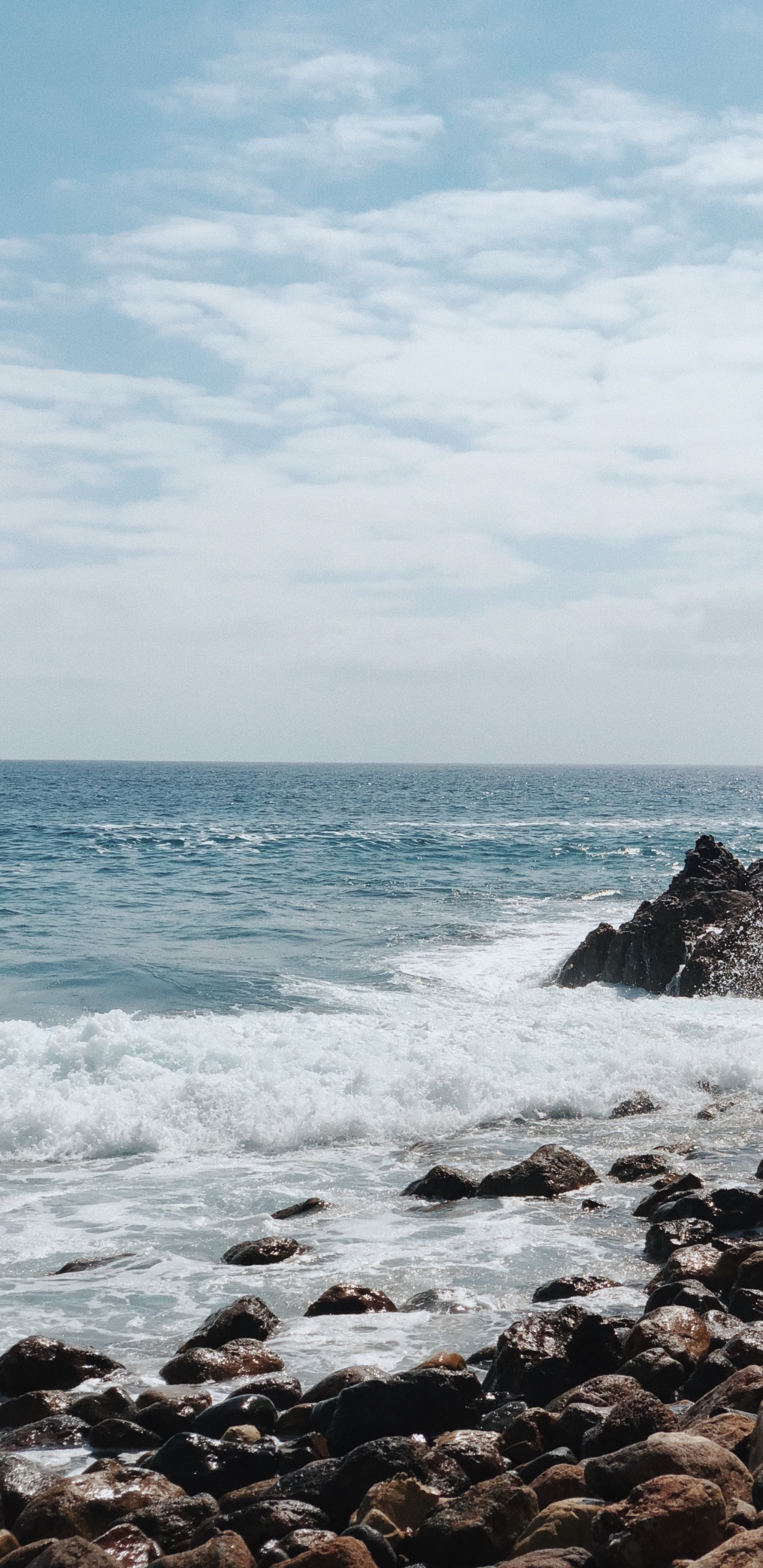 Meer, Küste, Wasser, Landzunge, Gewässer. Wallpaper in 1440x2960 Resolution