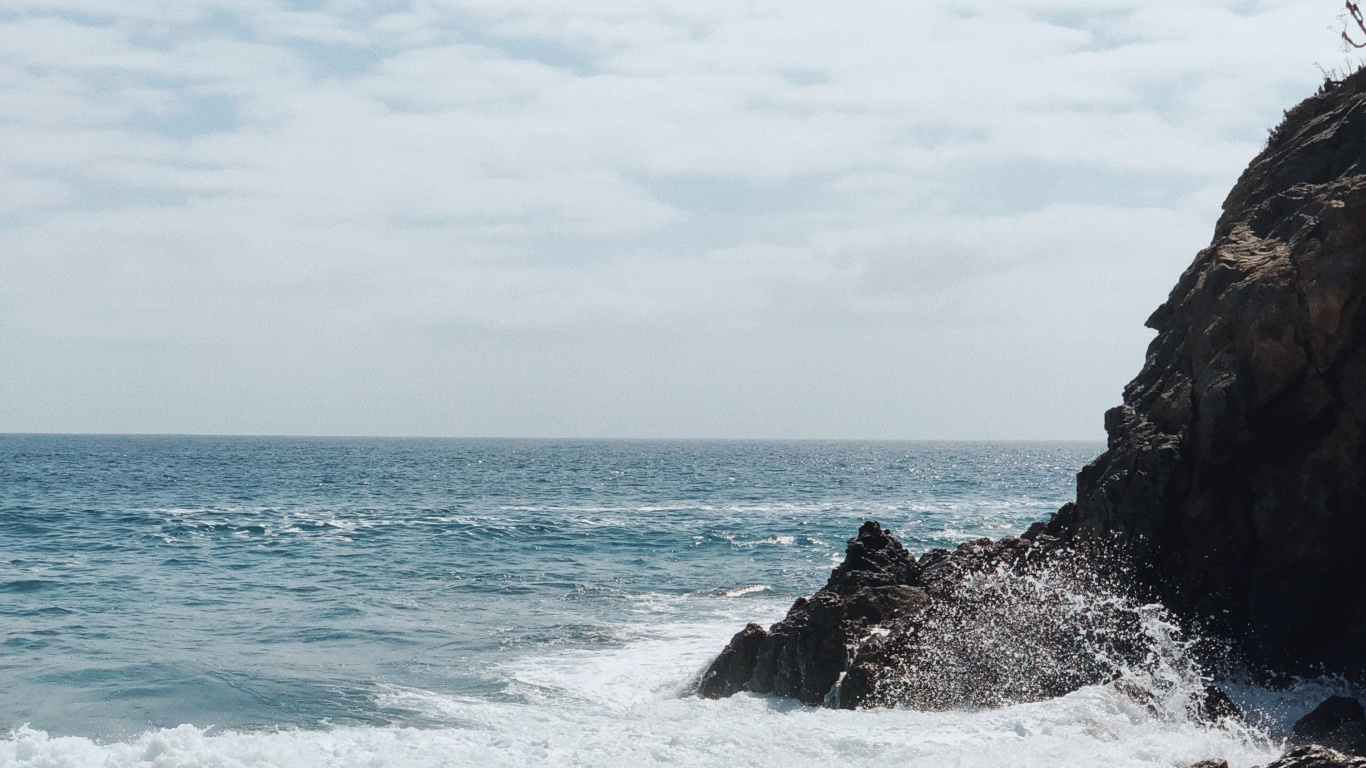 Mer, Côte, Eau, Promontoire, Corps de L'eau. Wallpaper in 1366x768 Resolution