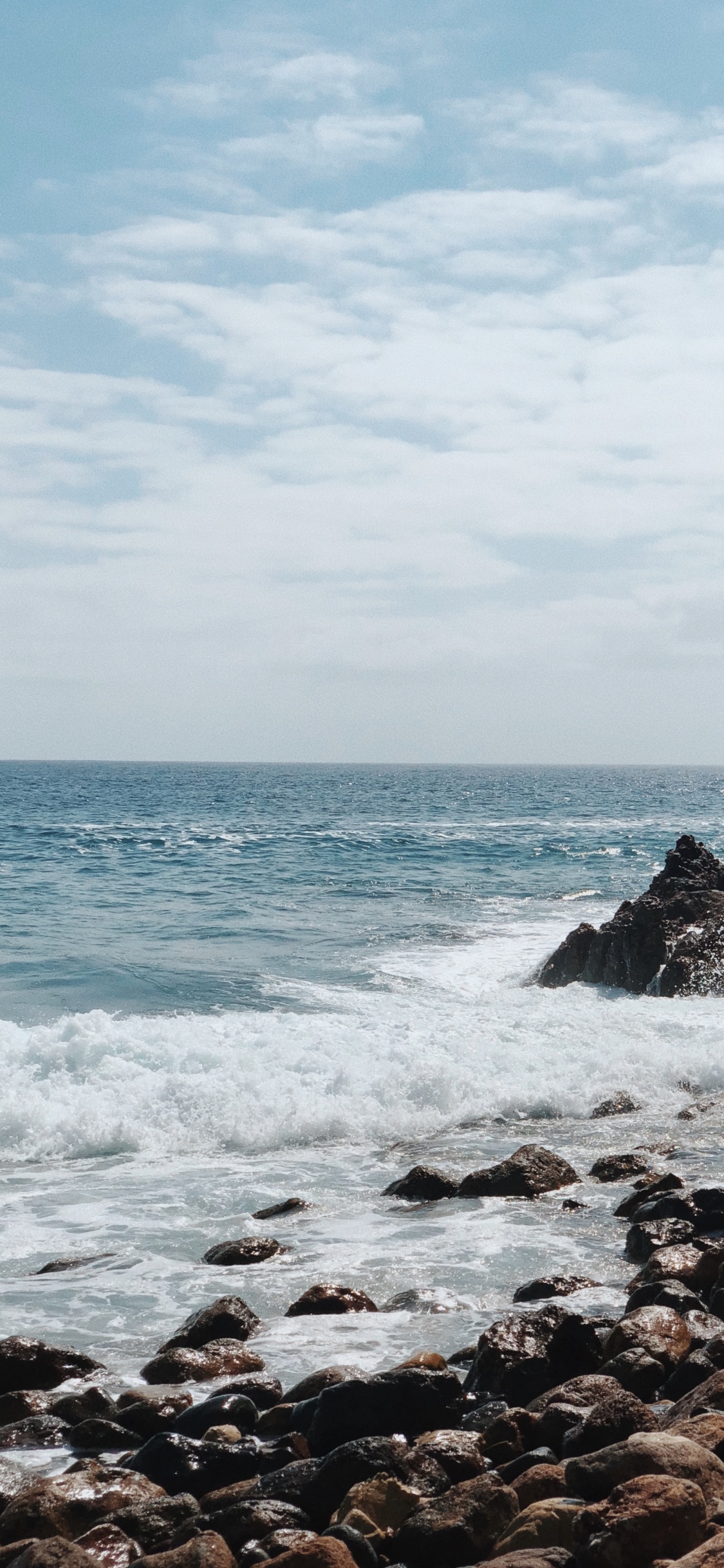 Sea, Coast, Water, Promontory, Headland. Wallpaper in 1125x2436 Resolution