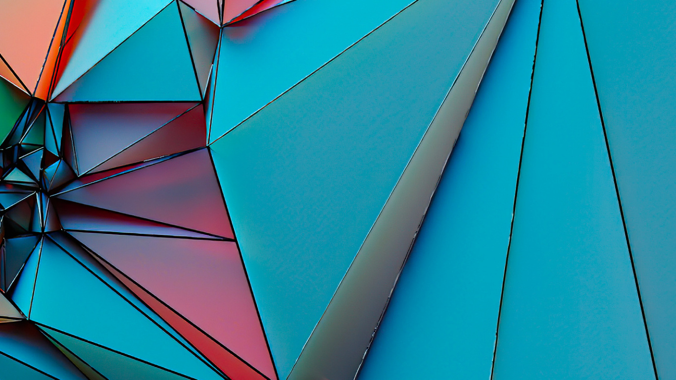 Dreieck, Blau, Wei, Licht, Azure. Wallpaper in 1366x768 Resolution