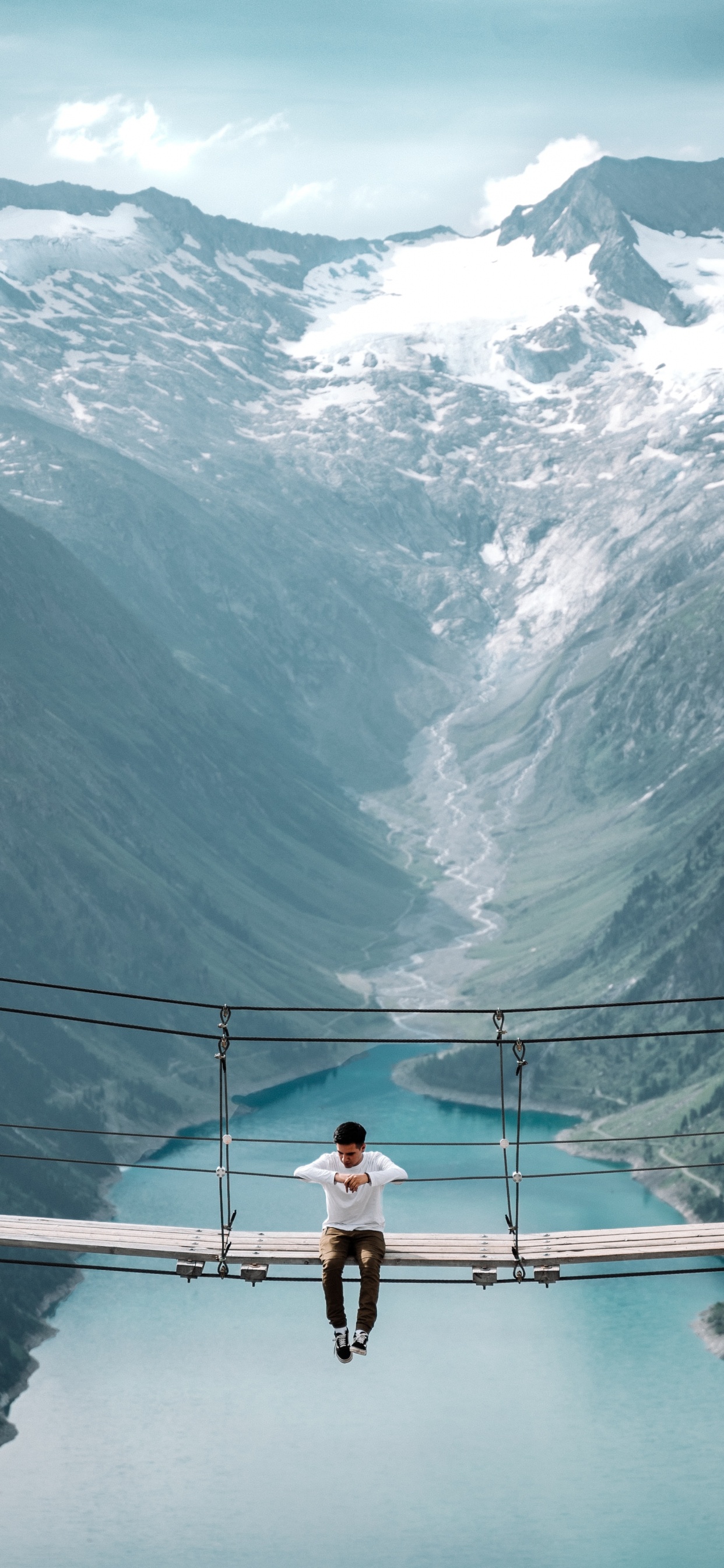 Mountain, Glacial Landform, Fjord, Mountainous Landforms, Reflection. Wallpaper in 1242x2688 Resolution