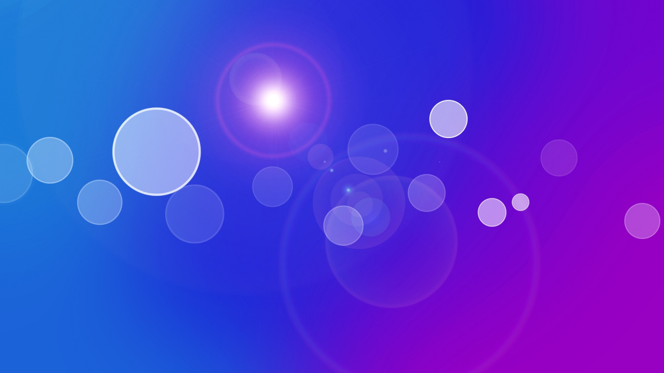 Blue and White Light Illustration. Wallpaper in 1366x768 Resolution
