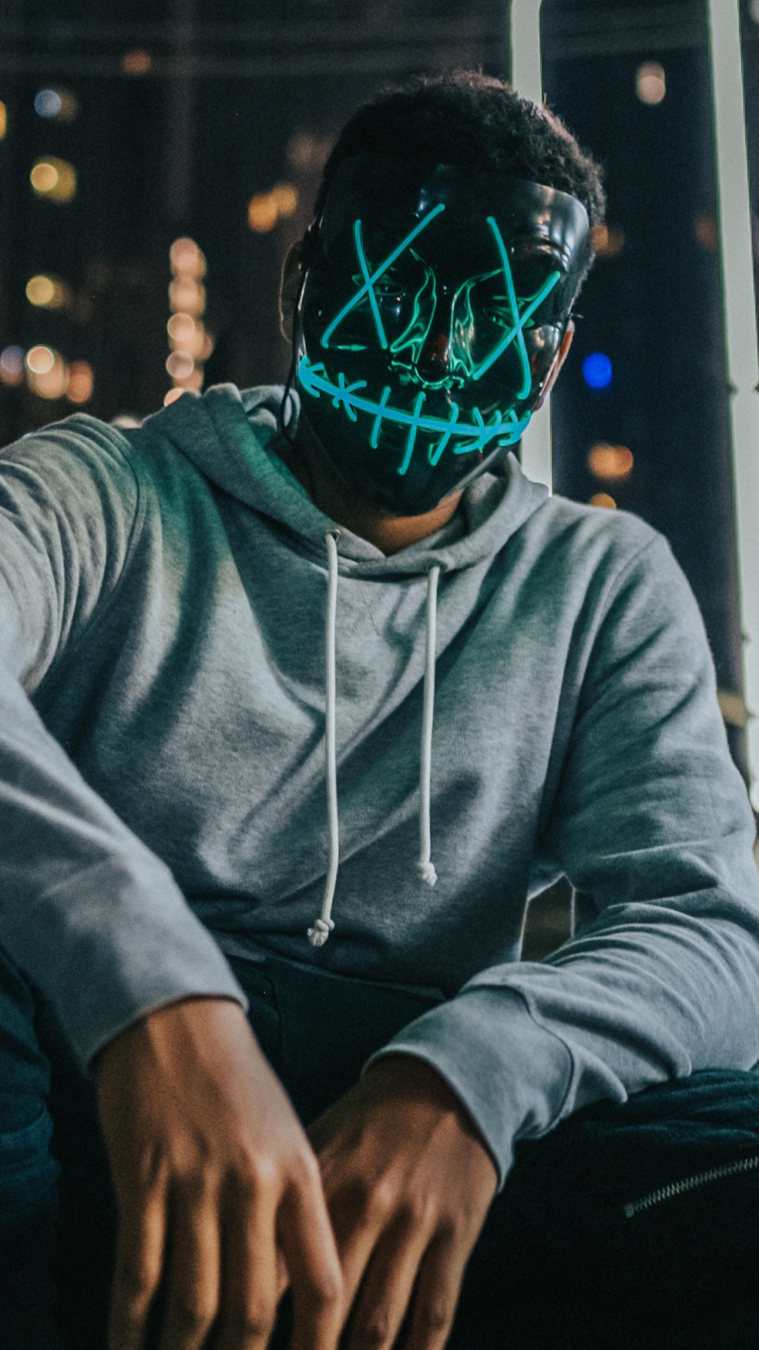 Maske, Stadtgebiet, Street, Fiktiver Charakter, Purge Mask. Wallpaper in 1080x1920 Resolution