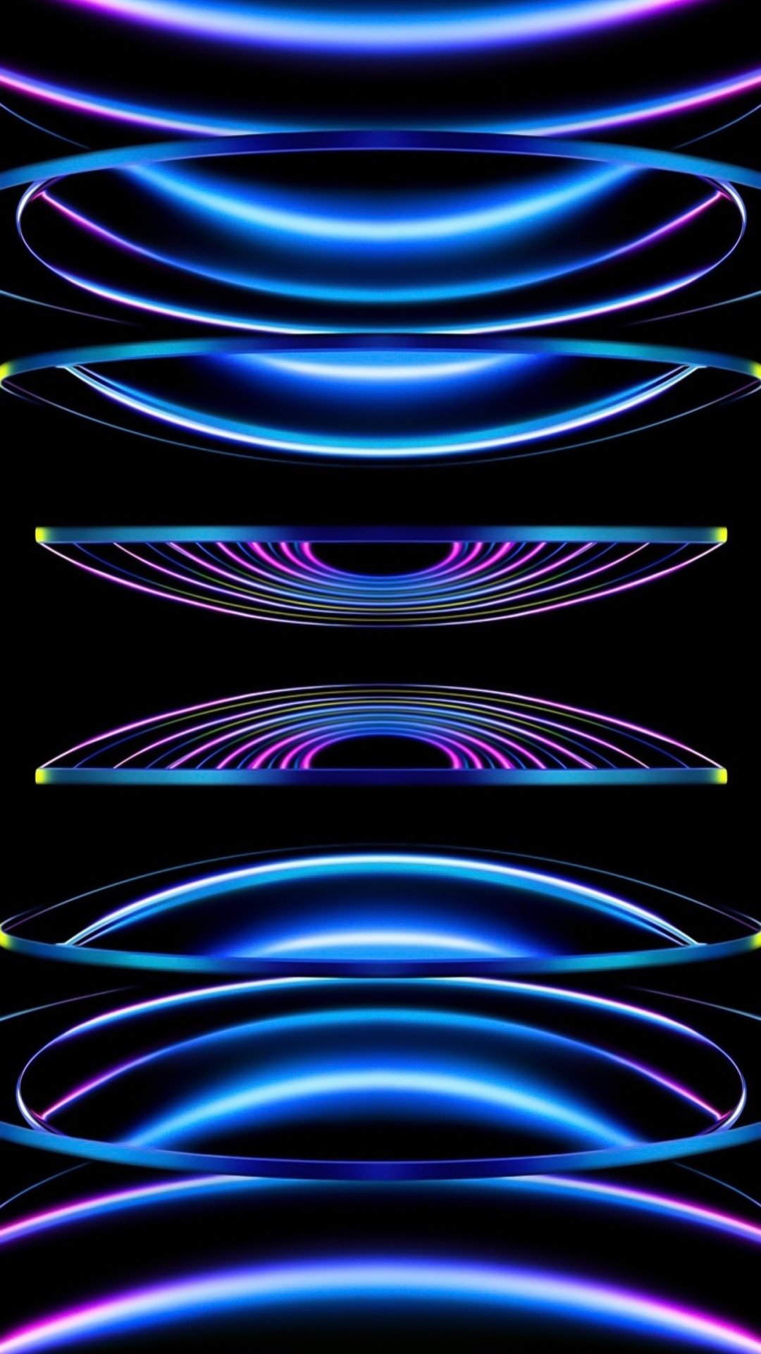 苹果, Ios, 光, 紫色的, 艺术 壁纸 1080x1920 允许