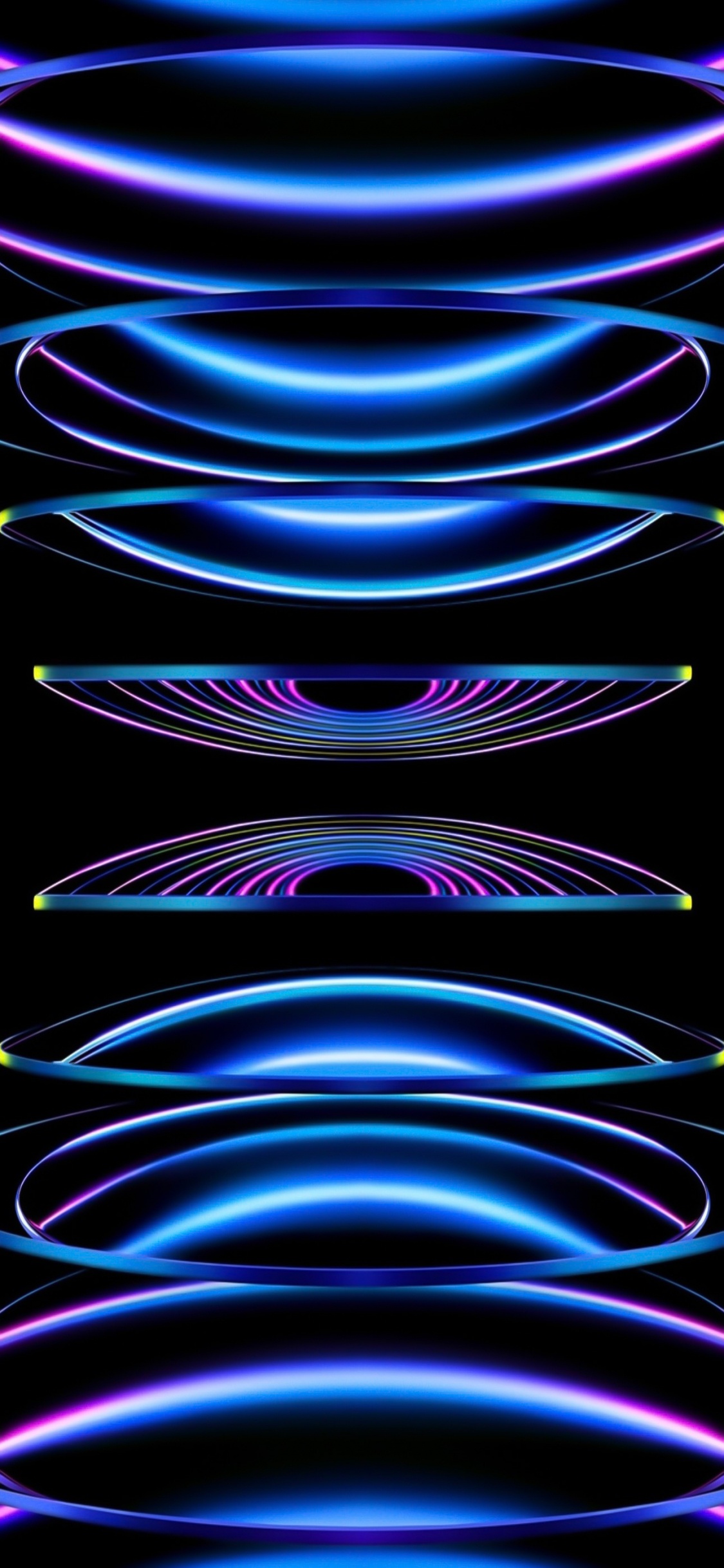 苹果, Ios, 光, 紫色的, 艺术 壁纸 1125x2436 允许