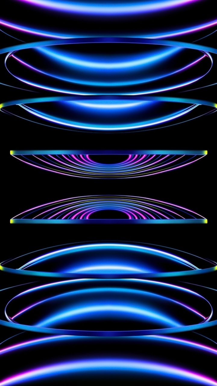 苹果, Ios, 光, 紫色的, 艺术 壁纸 720x1280 允许