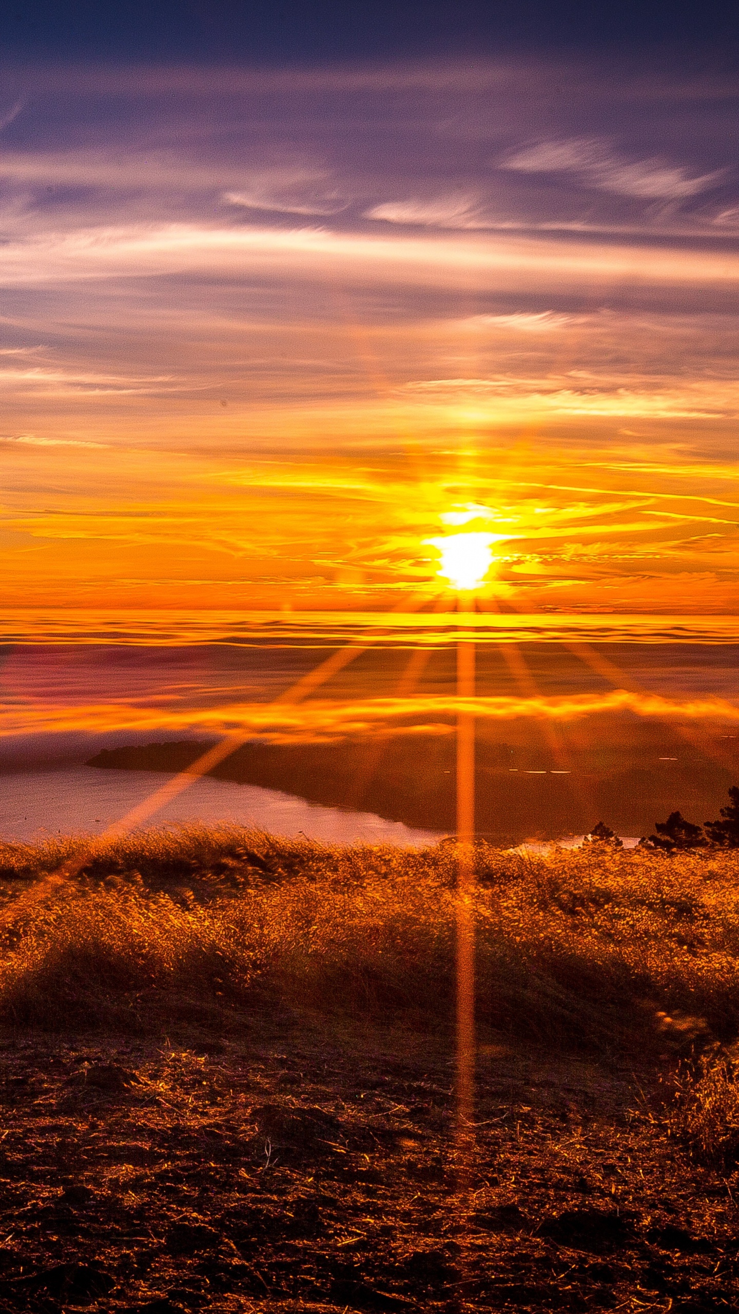 Cloud, Abend, Horizont, Himmel, Afterglow. Wallpaper in 1440x2560 Resolution