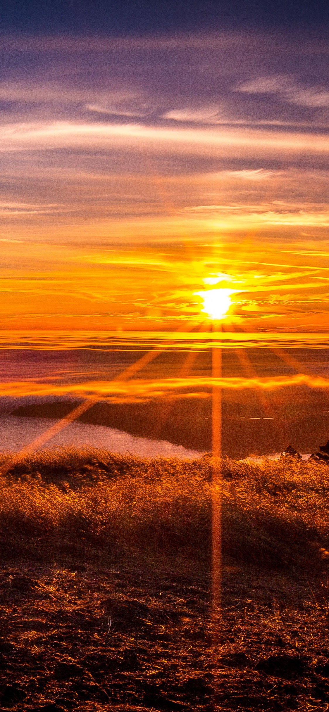 Cloud, Evening, Horizon, Sky, Afterglow. Wallpaper in 1125x2436 Resolution