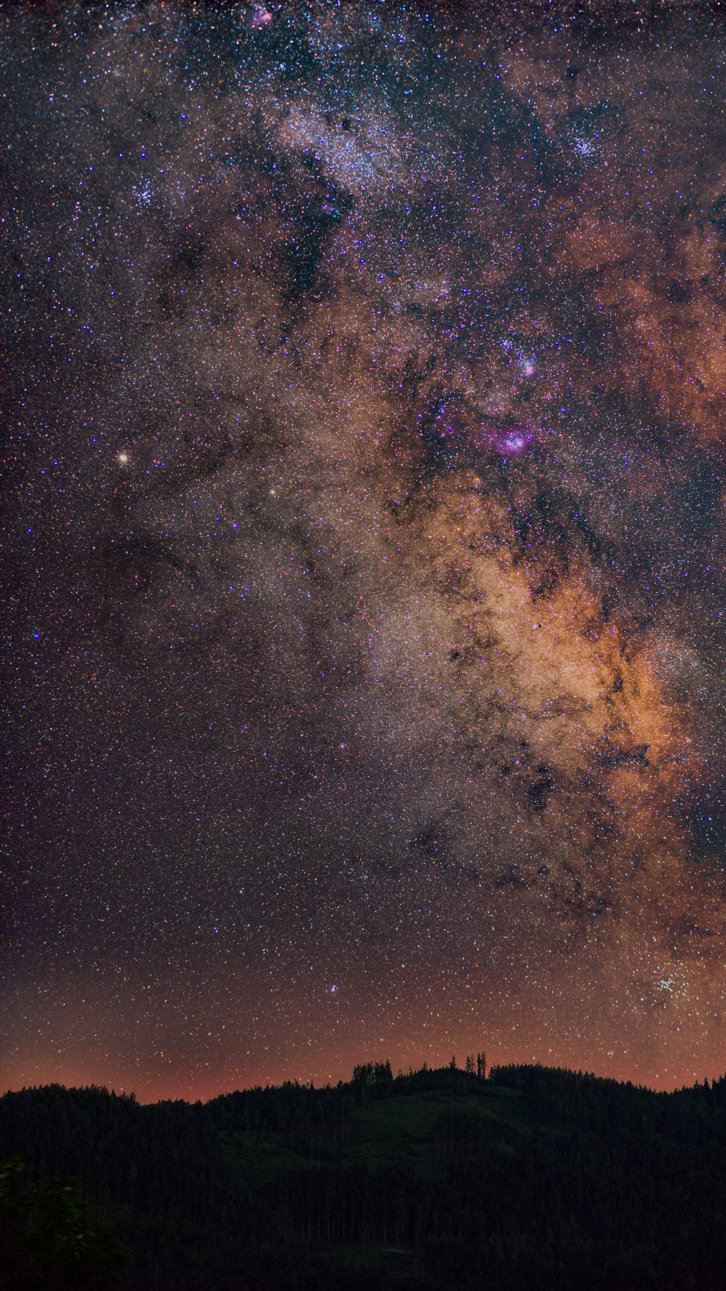 la Astronomía, Vía Láctea, Naturaleza, Ambiente, el Espacio Exterior. Wallpaper in 1440x2560 Resolution