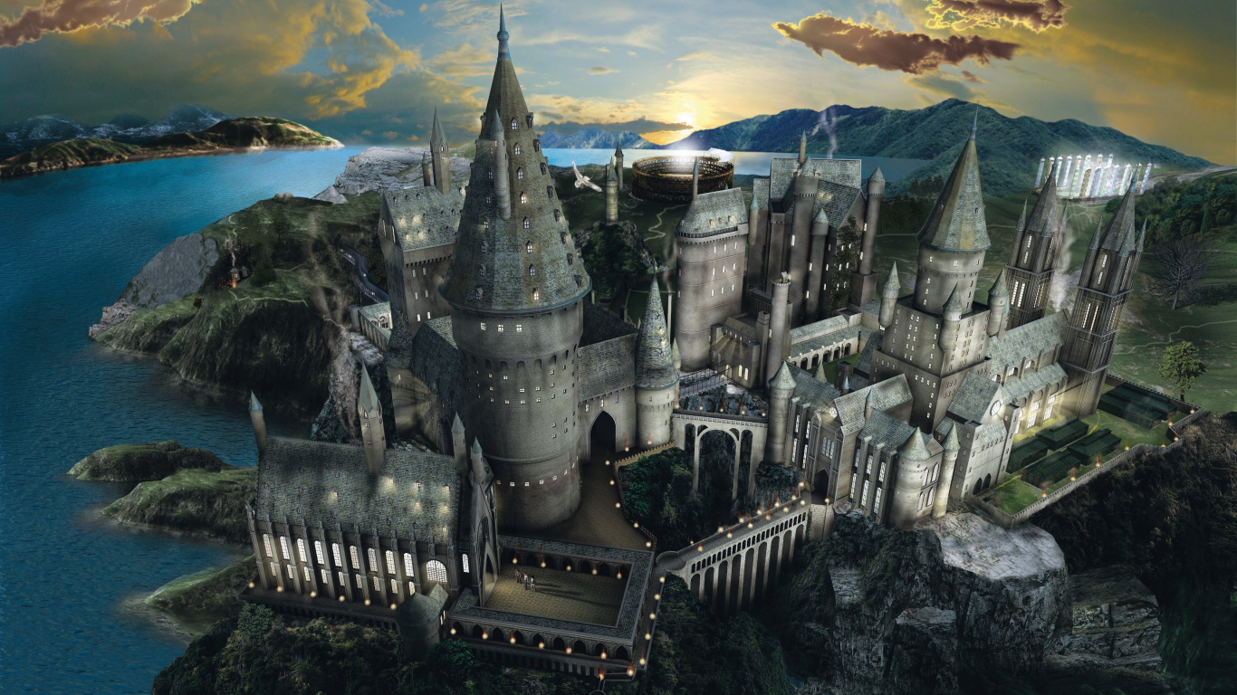 Château de Béton Gris et Blanc Sous Ciel Bleu. Wallpaper in 1366x768 Resolution