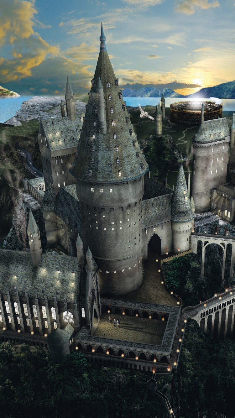 Château de Béton Gris et Blanc Sous Ciel Bleu. Wallpaper in 750x1334 Resolution