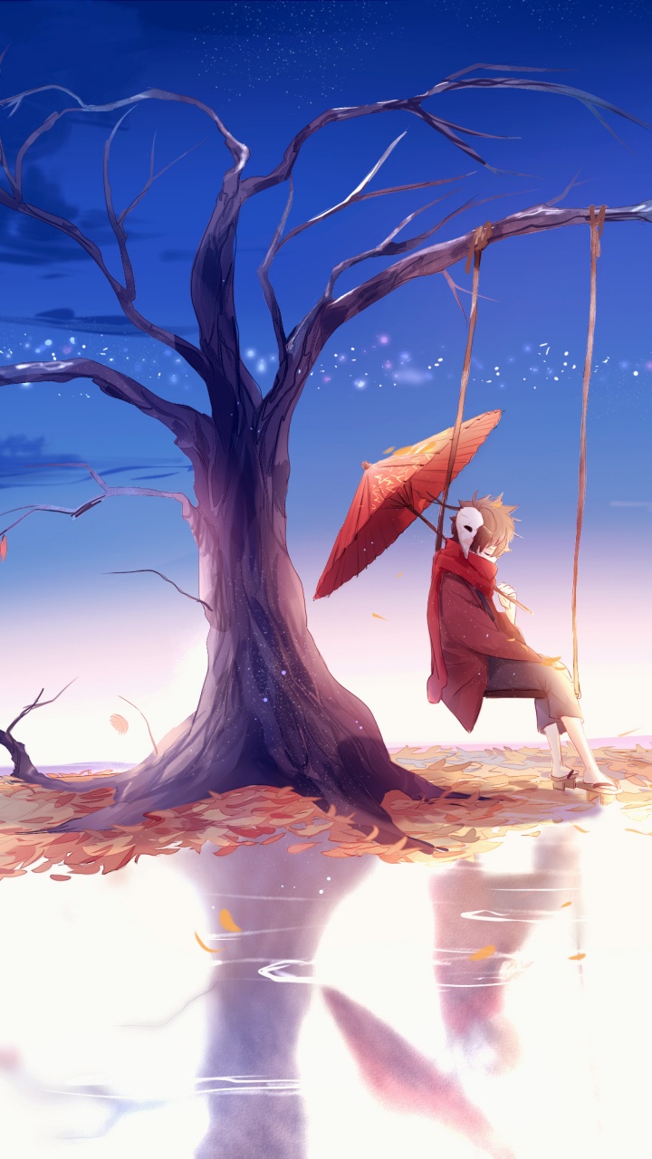 Frau im Weißen Kleid, Die Tagsüber Auf Einem Ast am Strand Sitzt. Wallpaper in 720x1280 Resolution