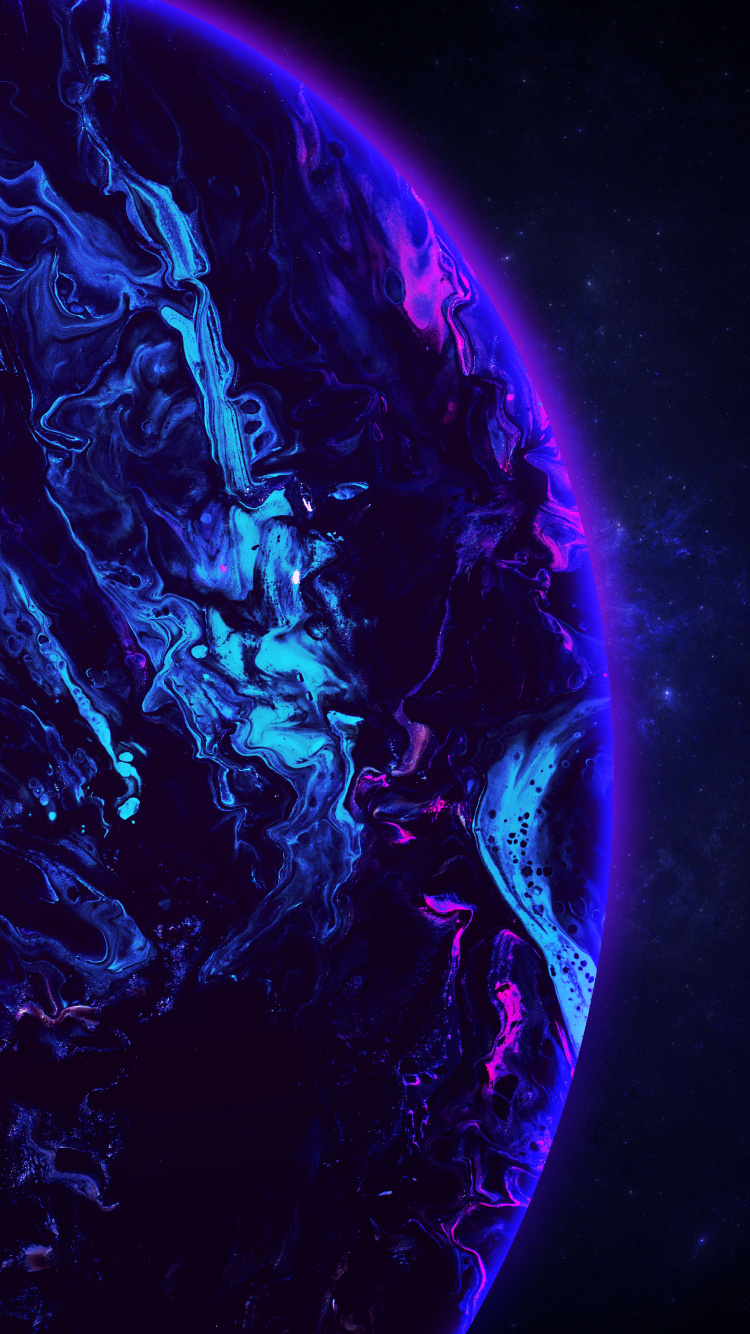 Terre, Eau, Art, Objet Astronomique, Liquid. Wallpaper in 750x1334 Resolution